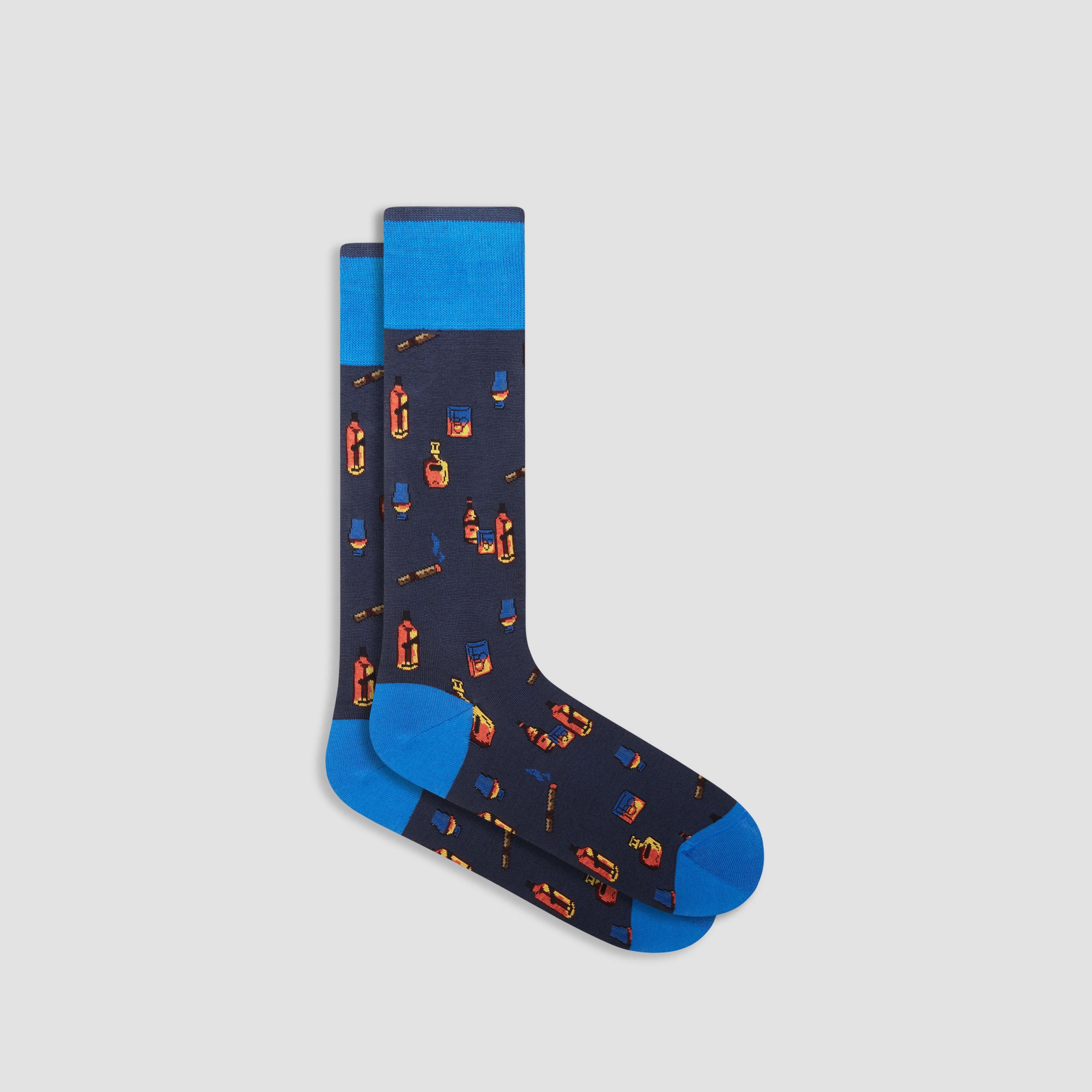 Cigar Bar Mid-Calf Socks sold by Bugatchi