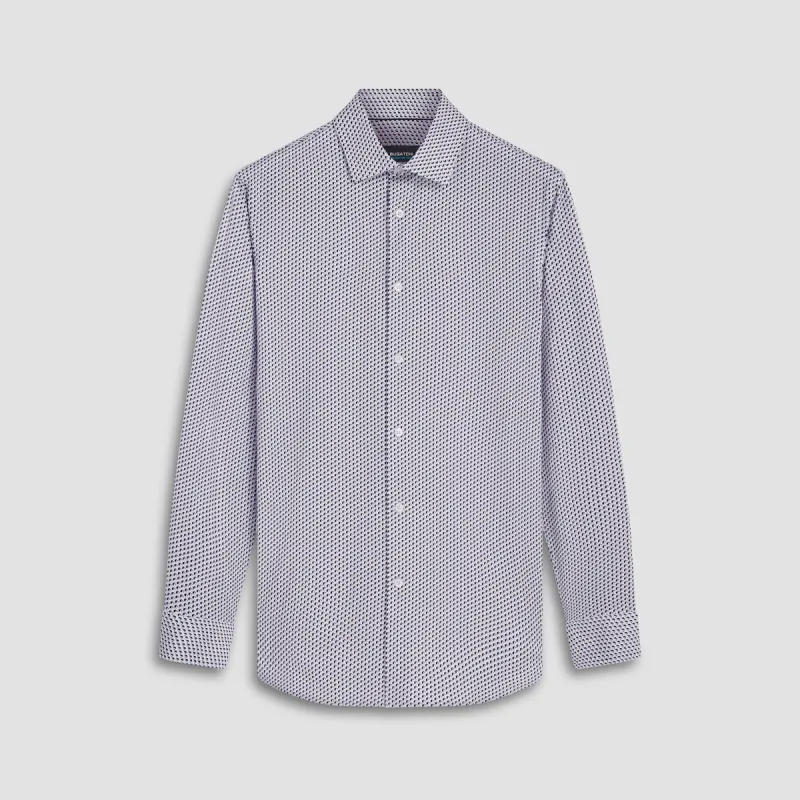 James Geometric Illusion Print OoohCotton Shirt sold by Bugatchi