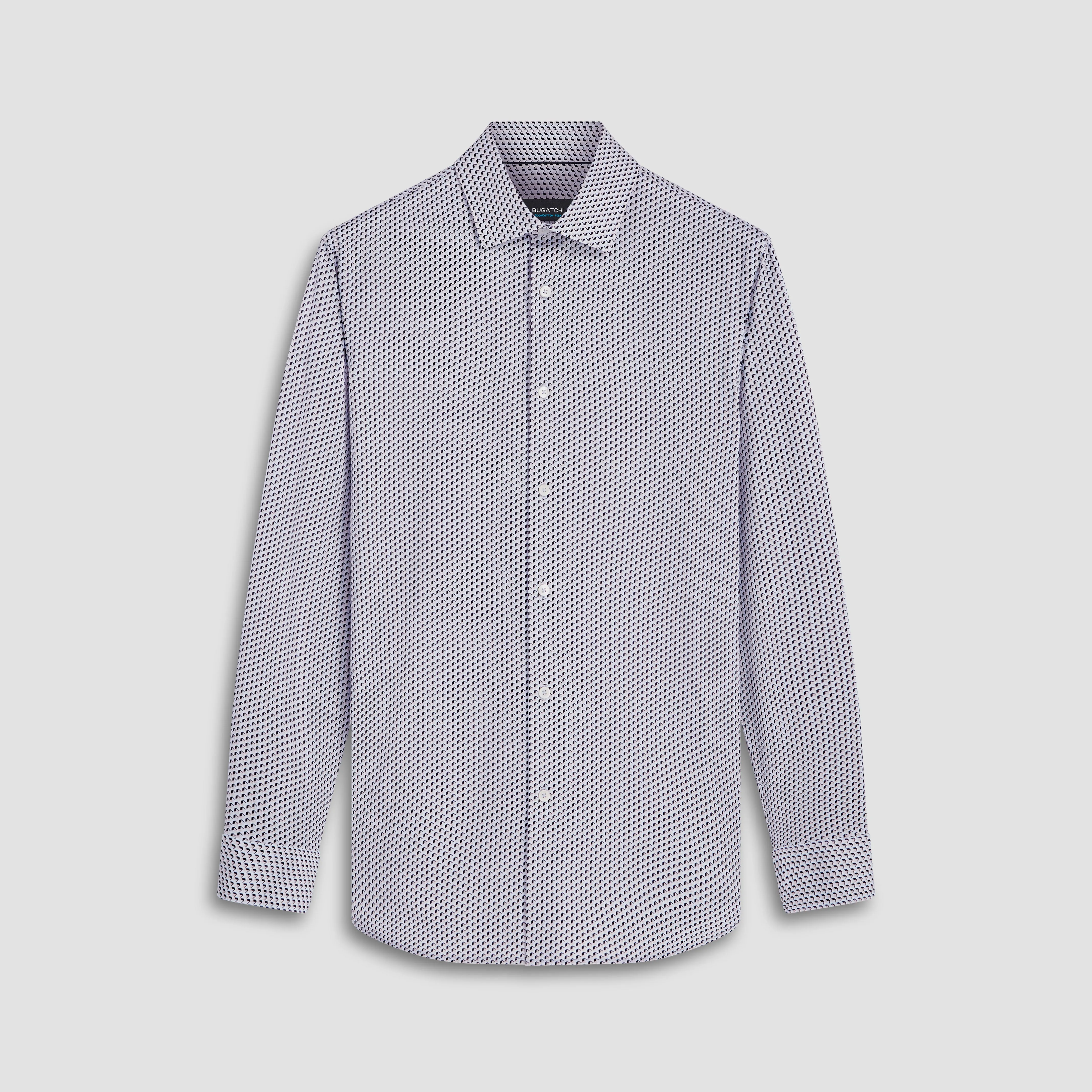 James Geometric Illusion Print OoohCotton Shirt sold by Bugatchi