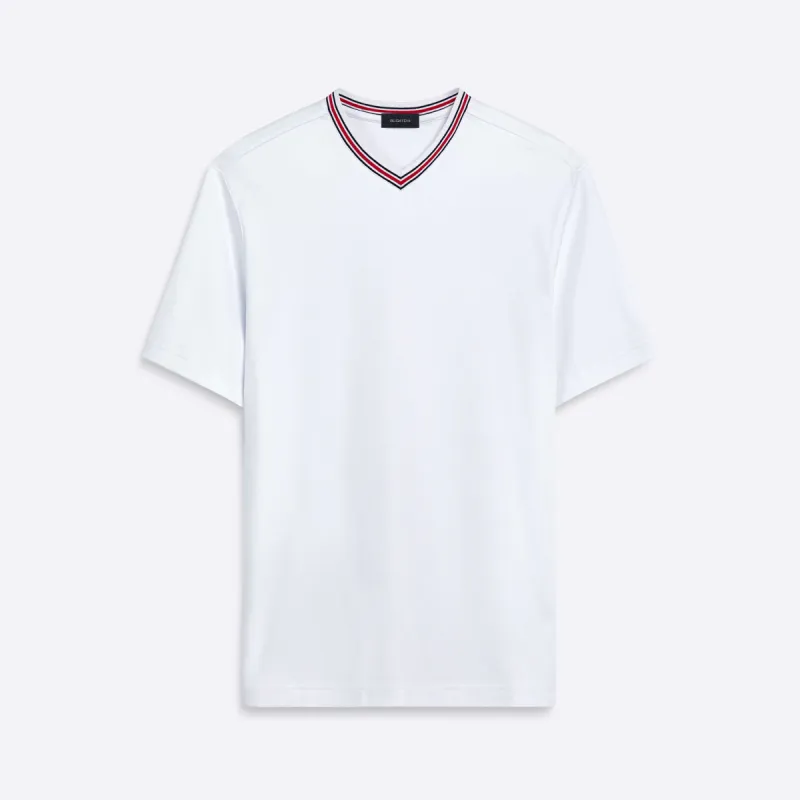 Short Sleeve V-Neck Shirt sold by Bugatchi