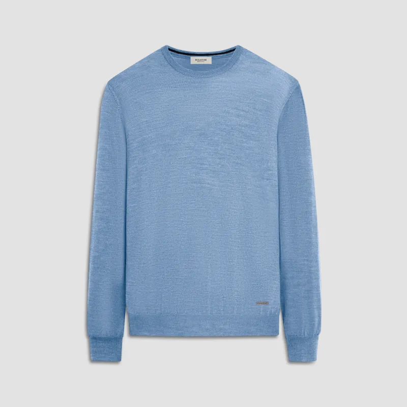 Scott Crew Neck Super Merino Sweater made by Bugatchi