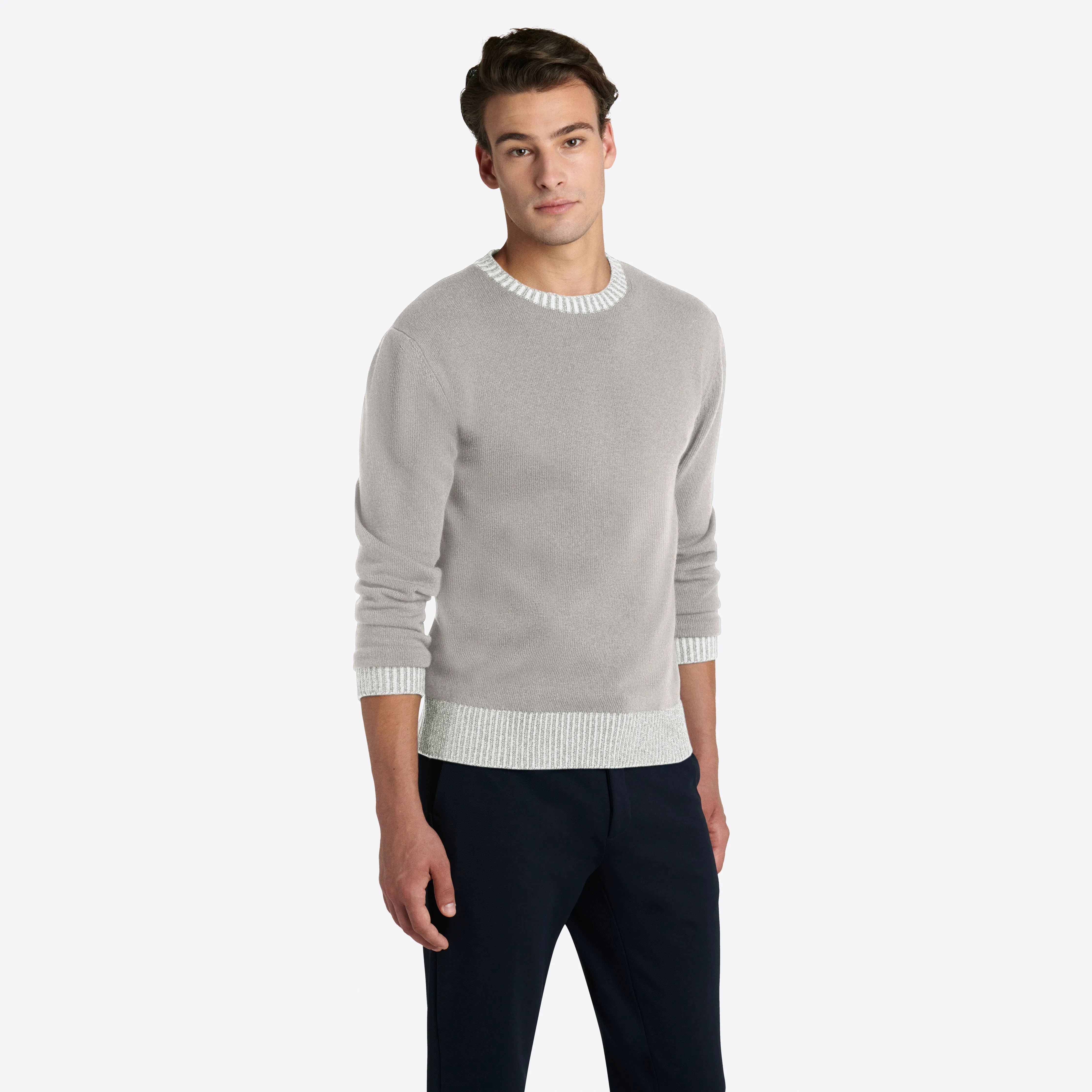 Solid Crew Neck Sweater sold by Bugatchi product image thumbnail 3