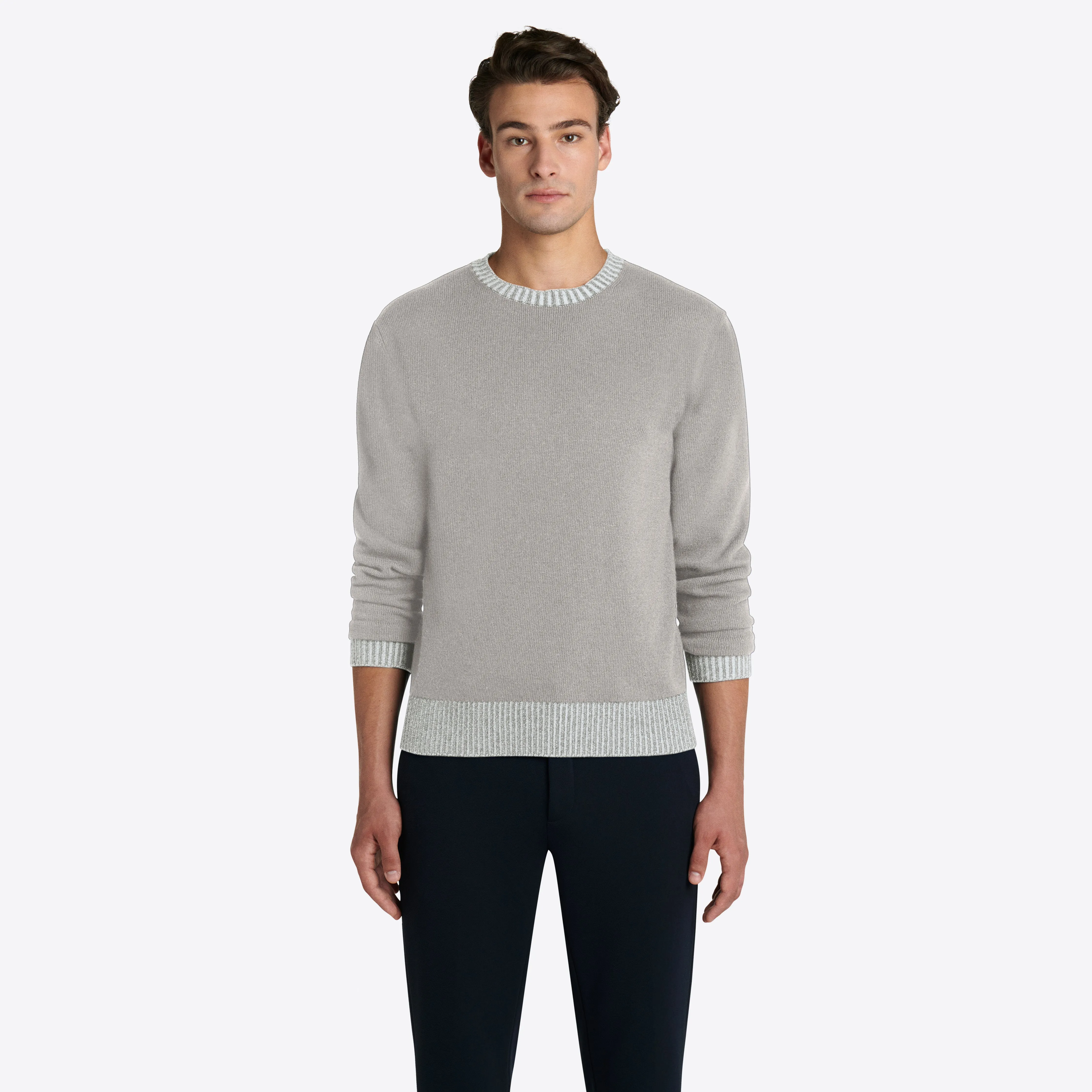 Solid Crew Neck Sweater sold by Bugatchi product image thumbnail 2