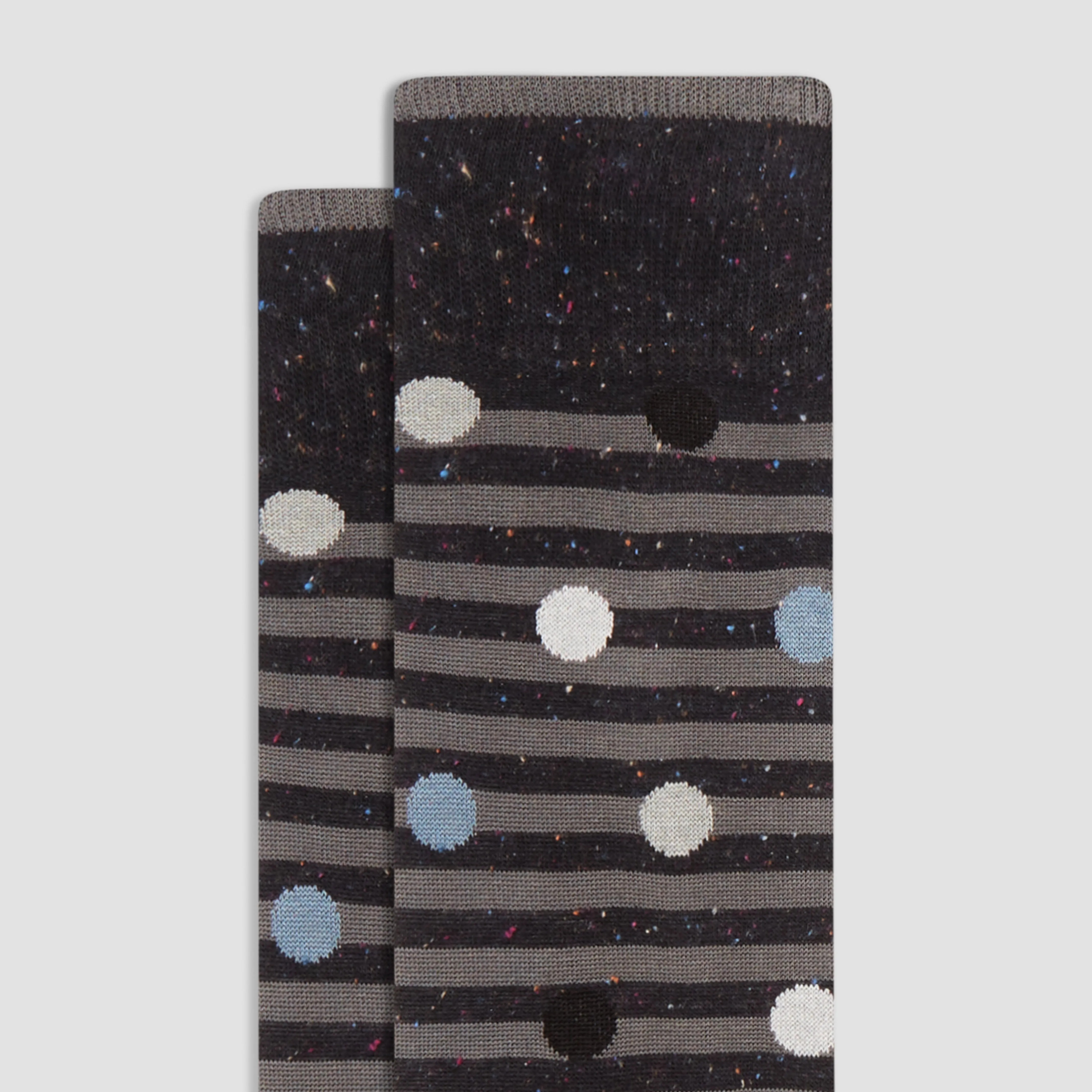 Striped Polka Dot Mid-Calf Socks sold by Bugatchi product image thumbnail 2