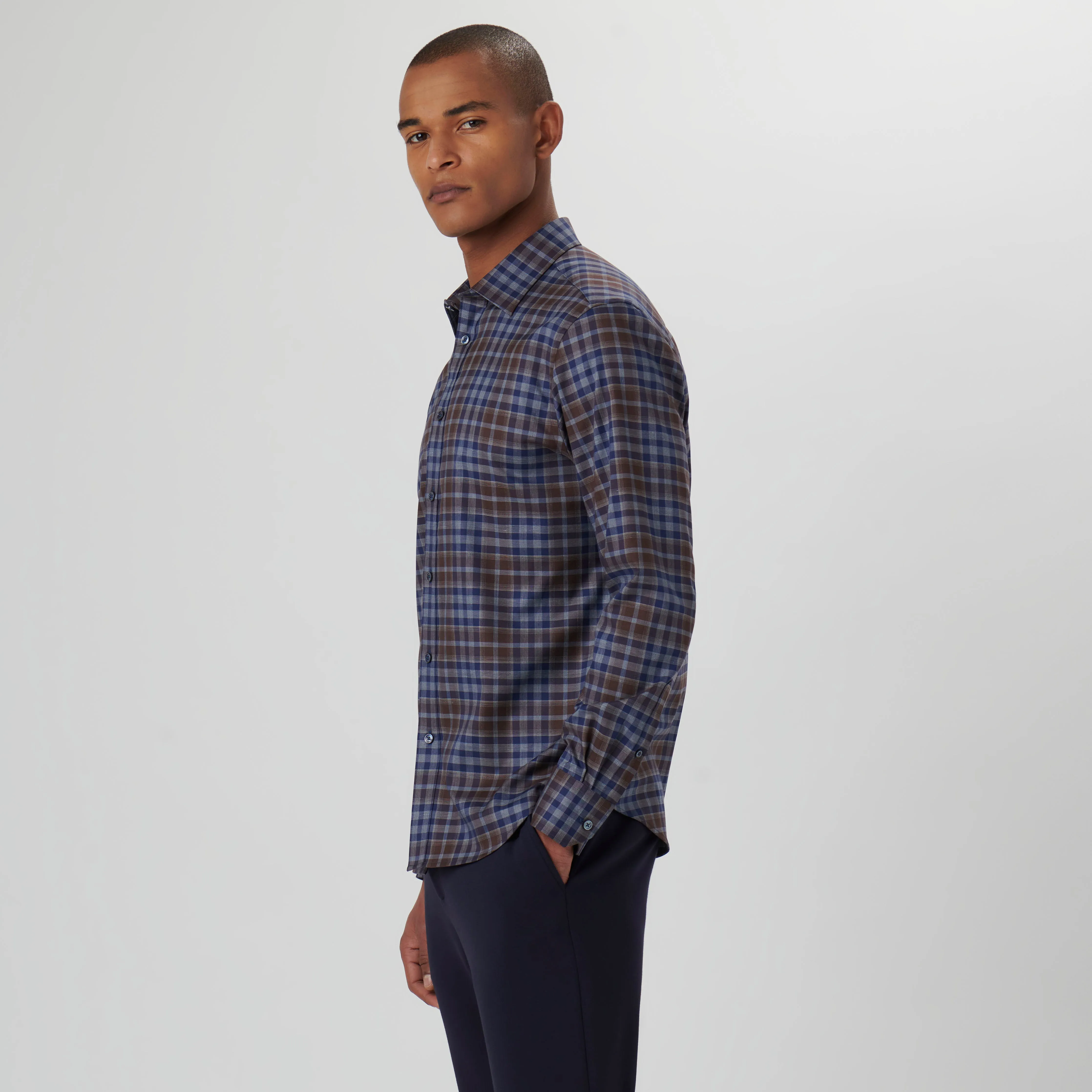 Julian Checkered Shirt sold by Bugatchi product image thumbnail 3