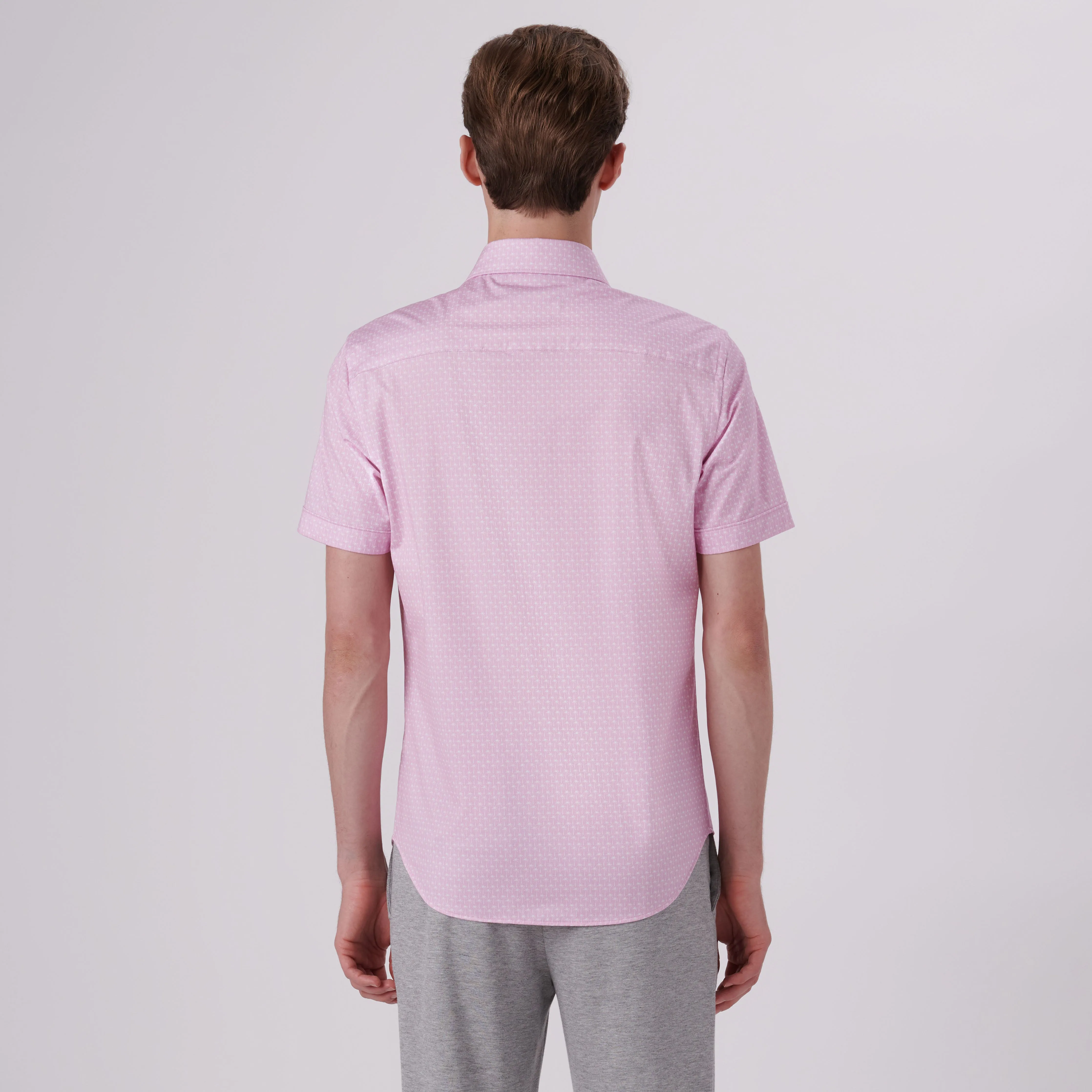 Miles Palm Tree Print OoohCotton Short Sleeve Shirt sold by Bugatchi product image thumbnail 4