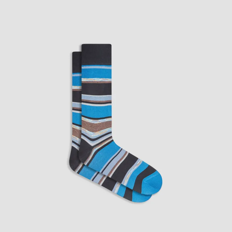 Striped Mid-Calf Socks sold by Bugatchi