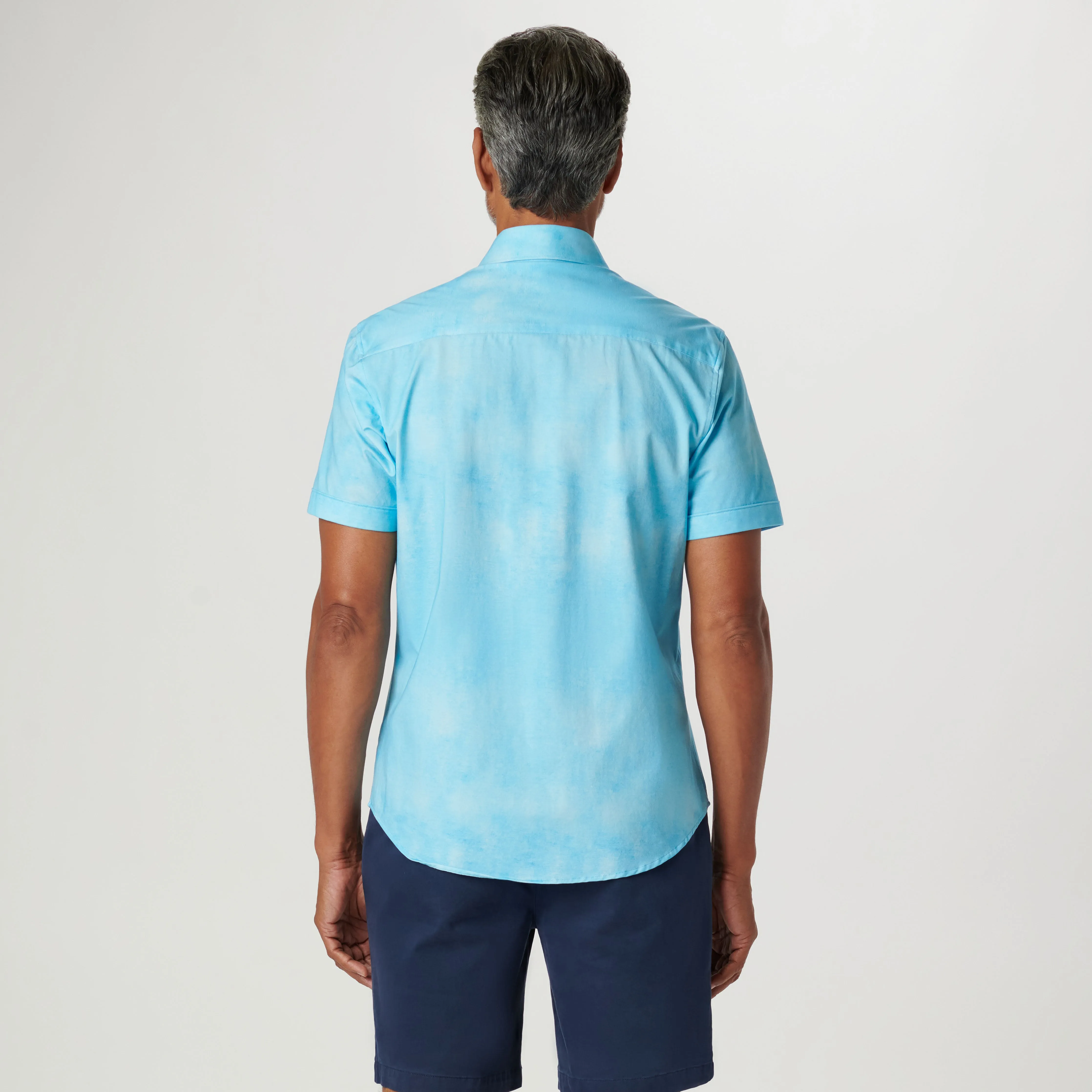 Miles Ombre OoohCotton Short Sleeve Shirt sold by Bugatchi product image thumbnail 5