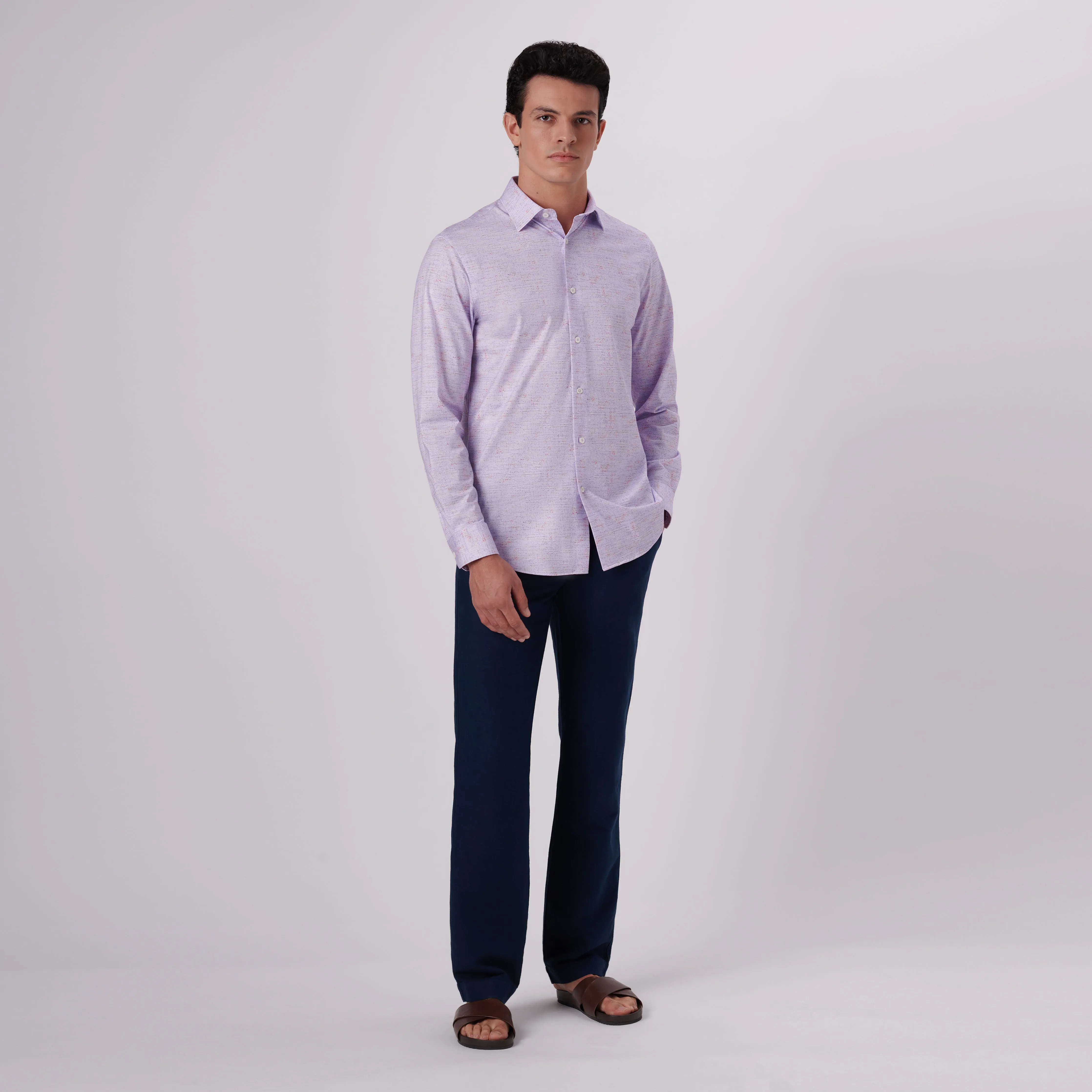 James Marled Print OoohCotton Shirt sold by Bugatchi product image thumbnail 5