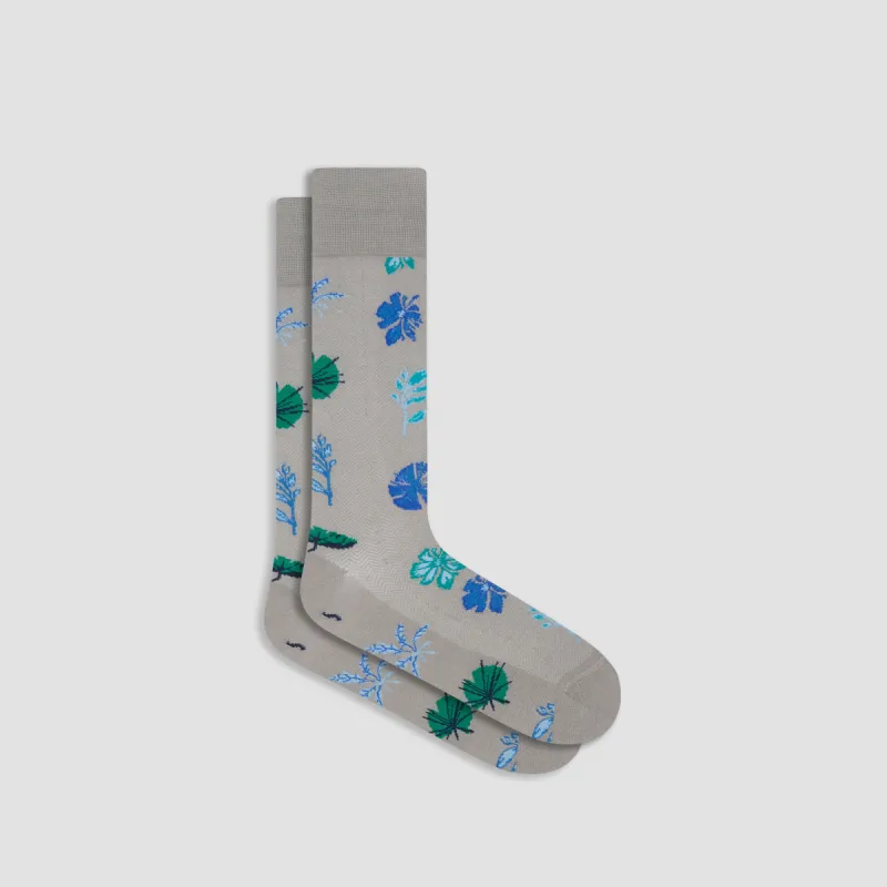 Floral Mid-Calf Socks sold by Bugatchi