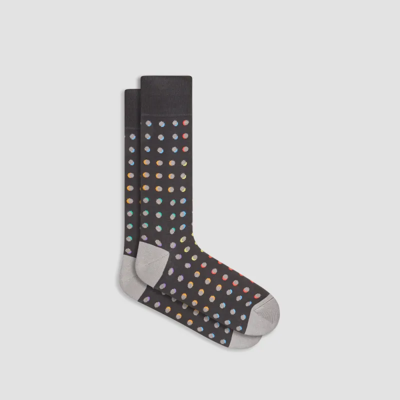 Polka Dot Mid-Calf Socks sold by Bugatchi