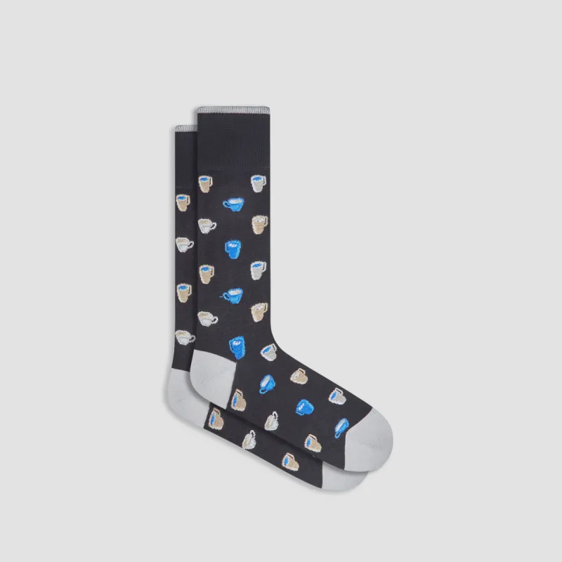 Cross Stitch Mid-Calf Socks sold by Bugatchi