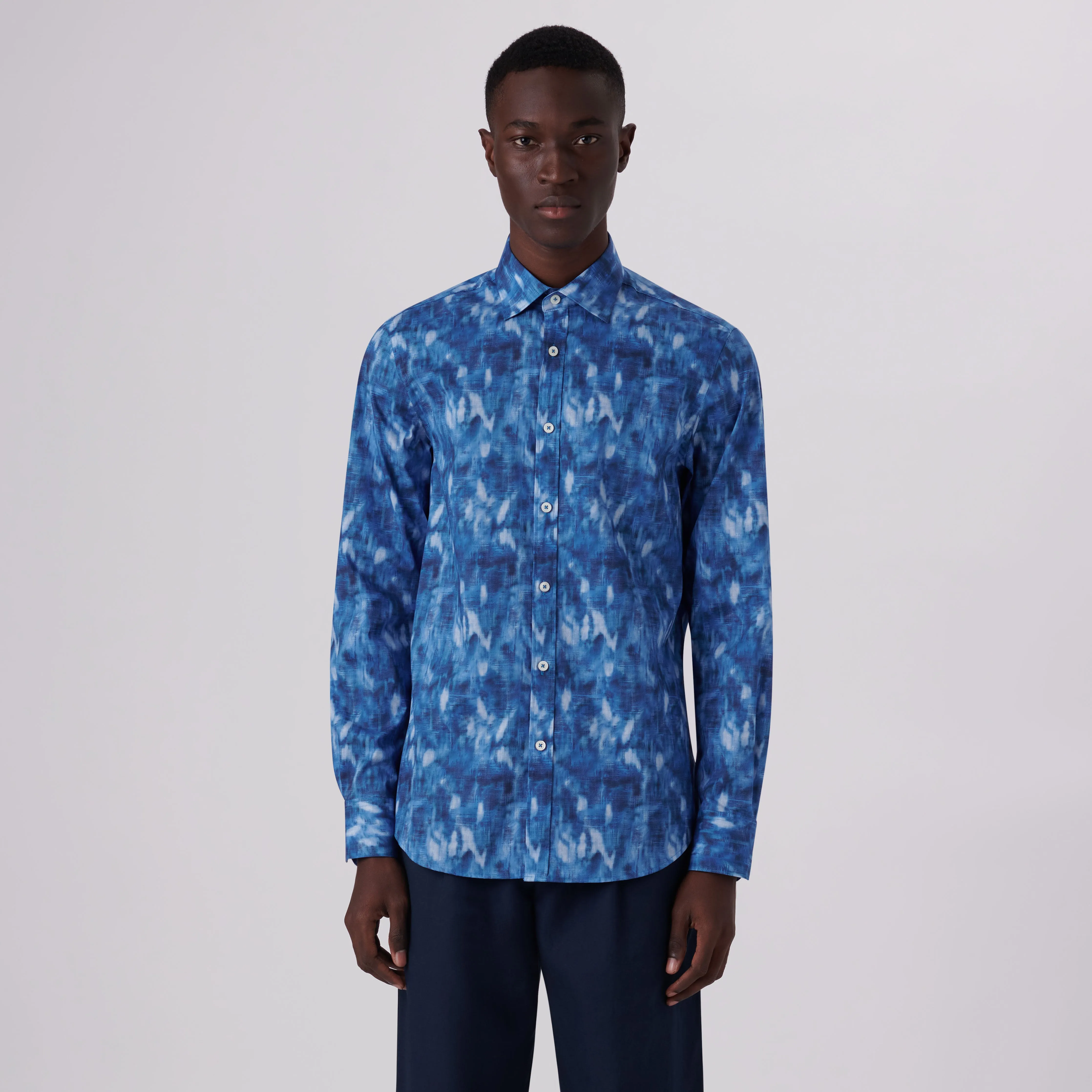 Julian Abstract Print Shirt sold by Bugatchi product image thumbnail 2
