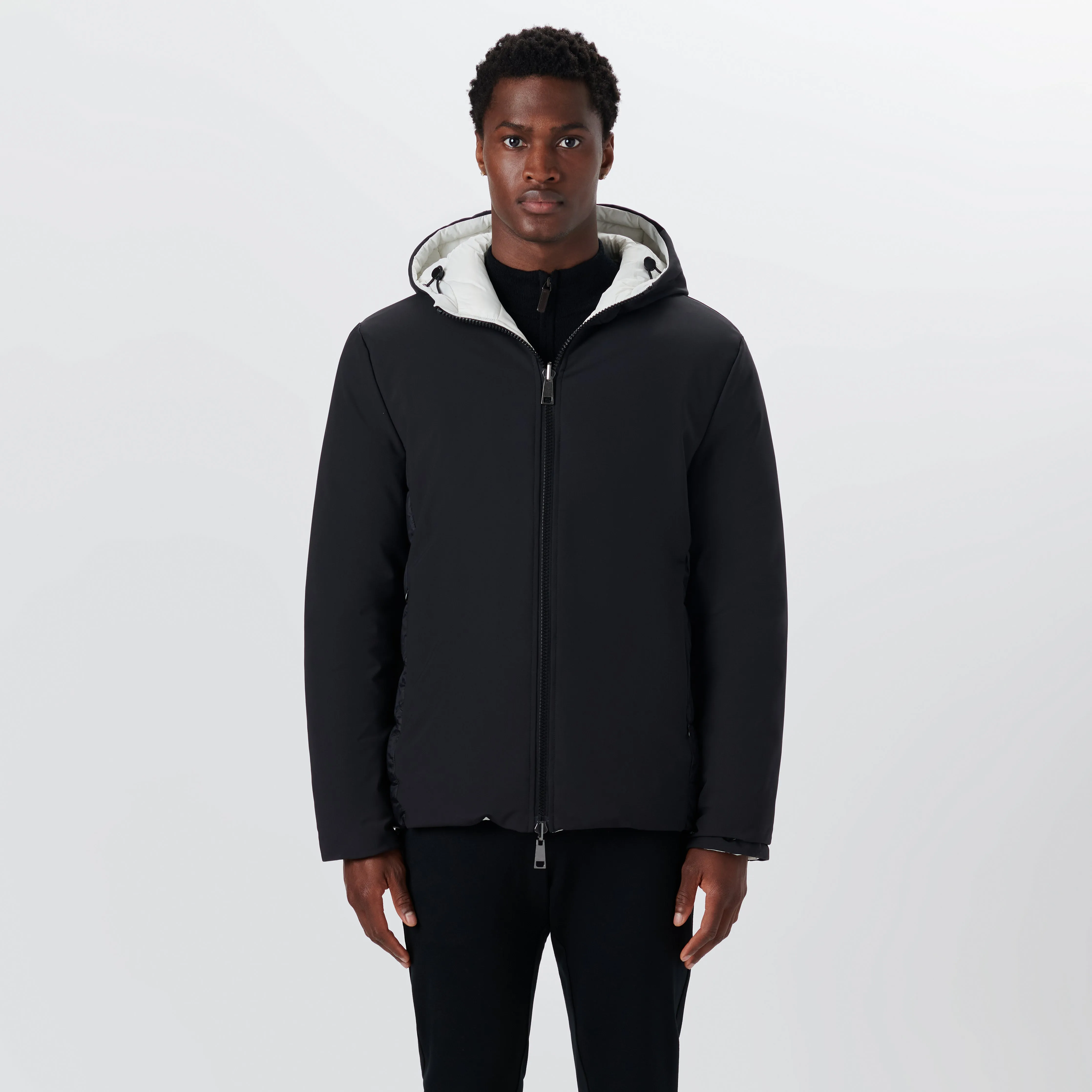 Reversible Bomber Jacket with Hood sold by Bugatchi product image thumbnail 3