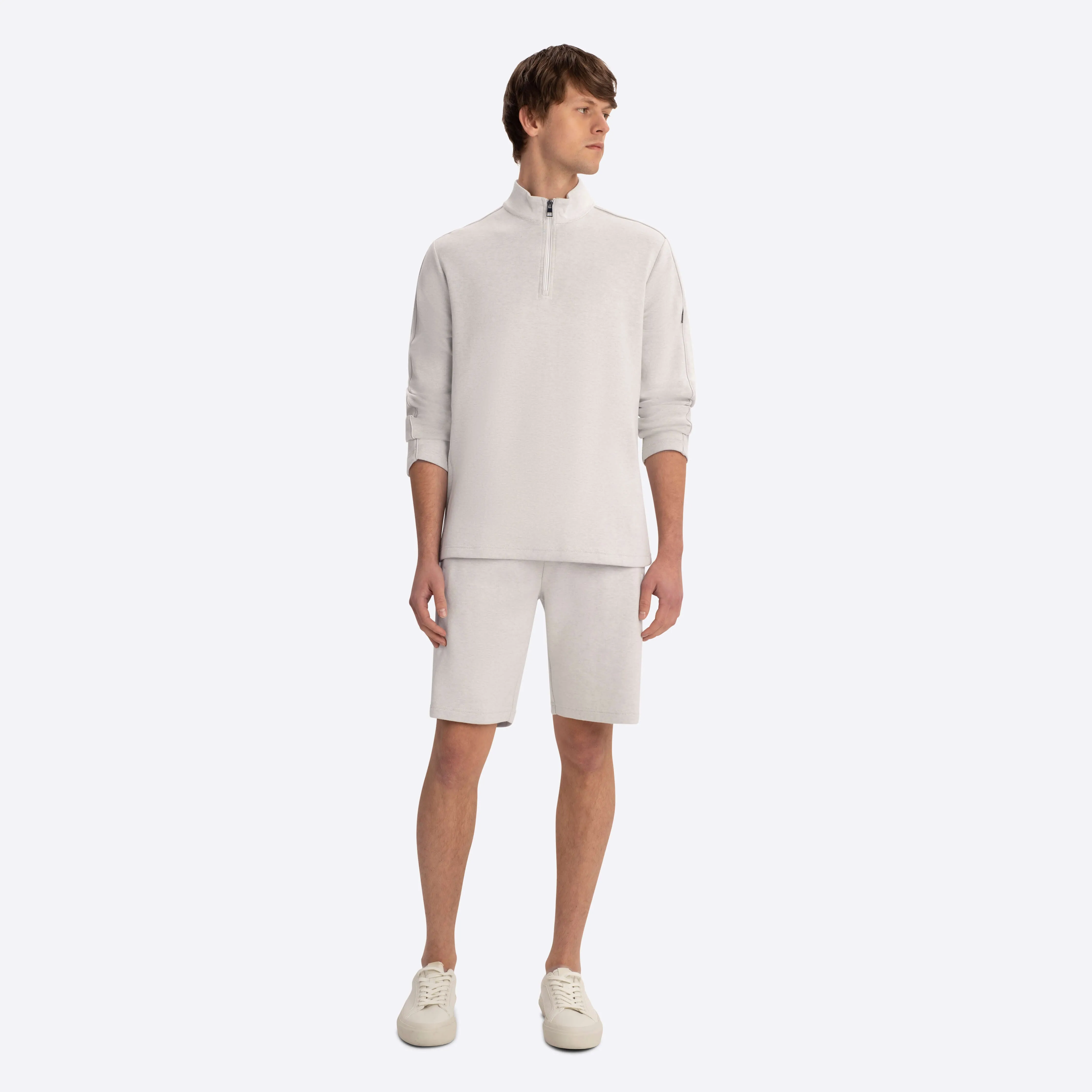 Quarter Zip Mock Neck Sweatshirt sold by Bugatchi product image thumbnail 5