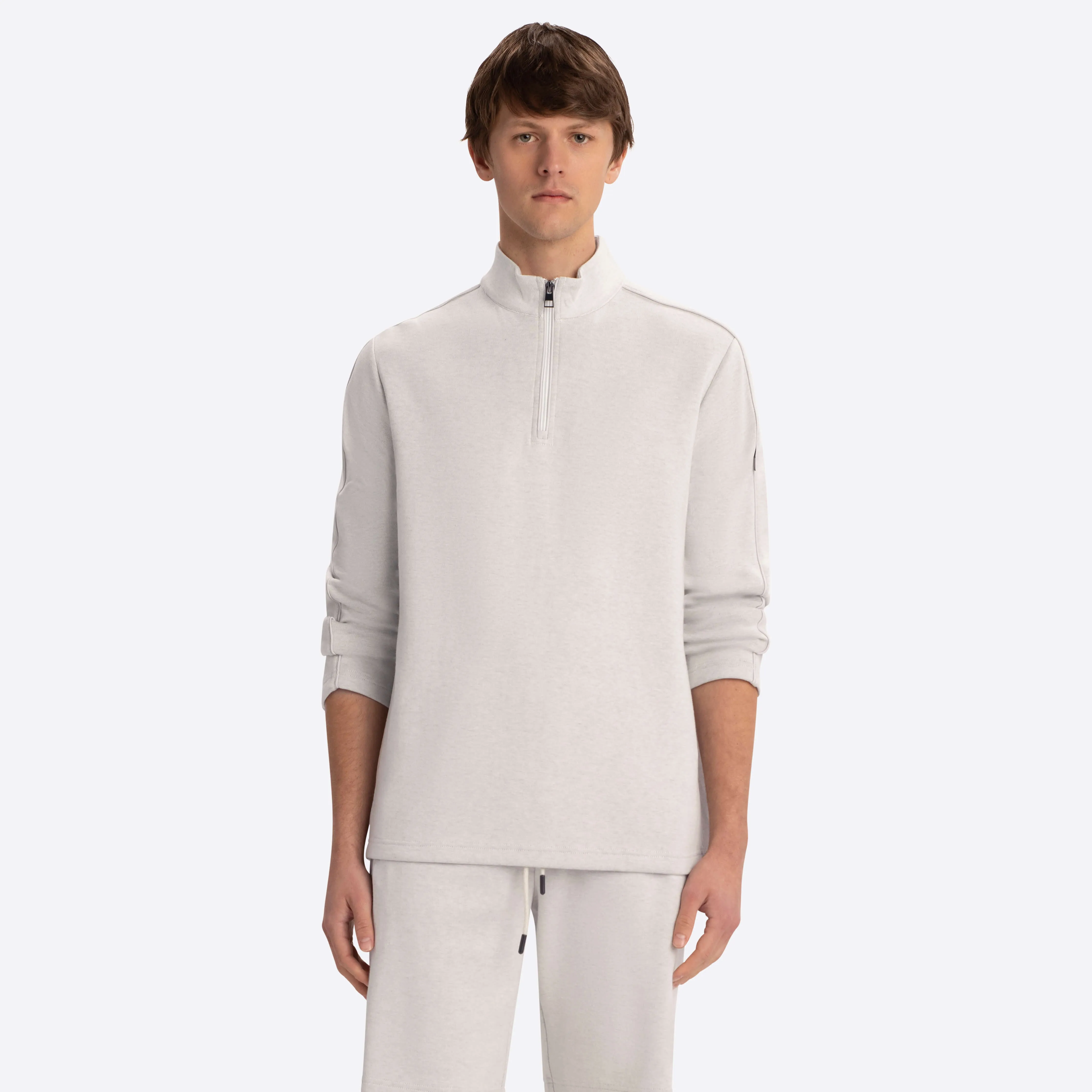 Quarter Zip Mock Neck Sweatshirt sold by Bugatchi product image thumbnail 2