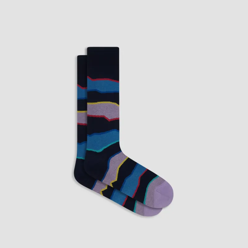 Color Block Mid-Calf Socks sold by Bugatchi