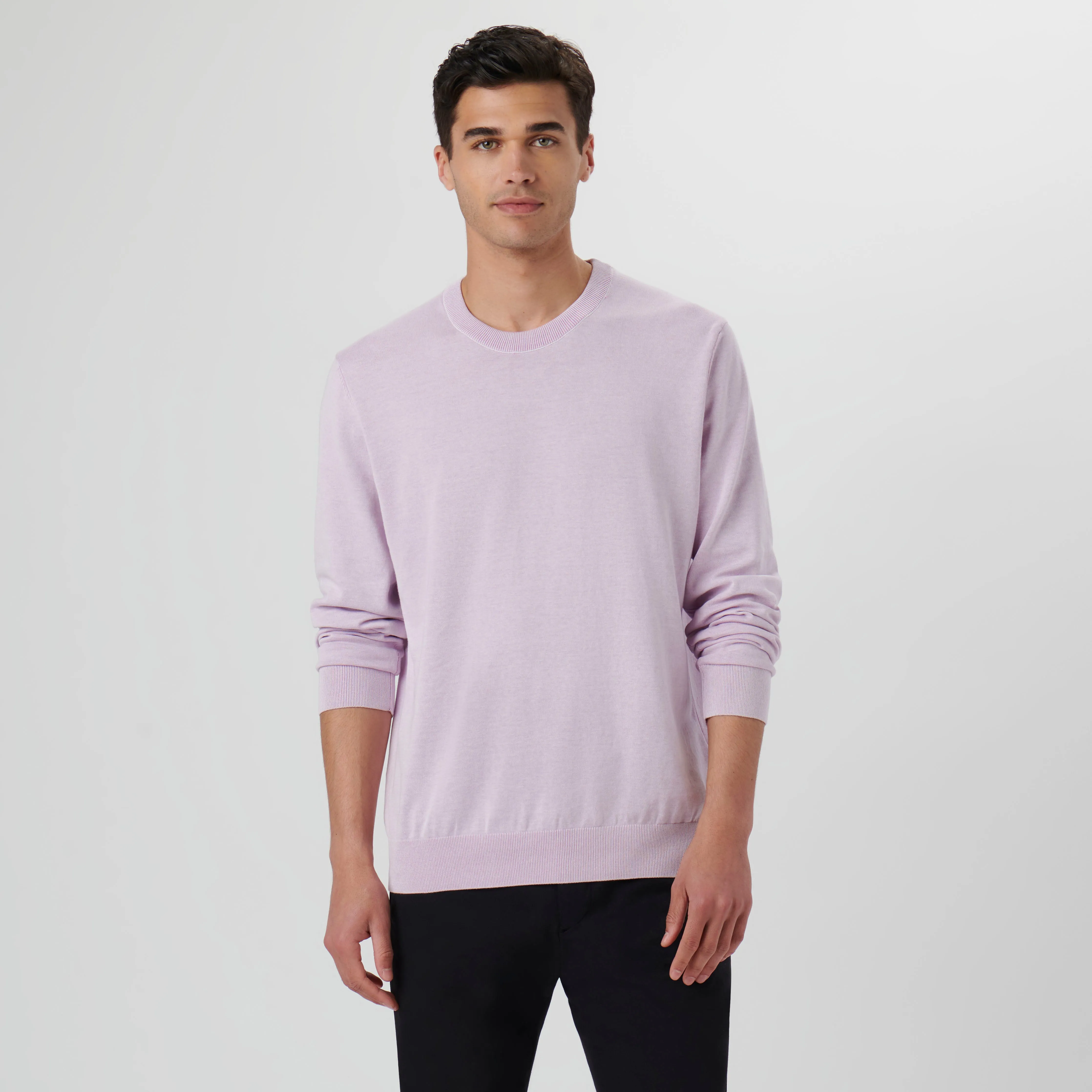 Melange Crew Neck Sweater sold by Bugatchi product image thumbnail 2