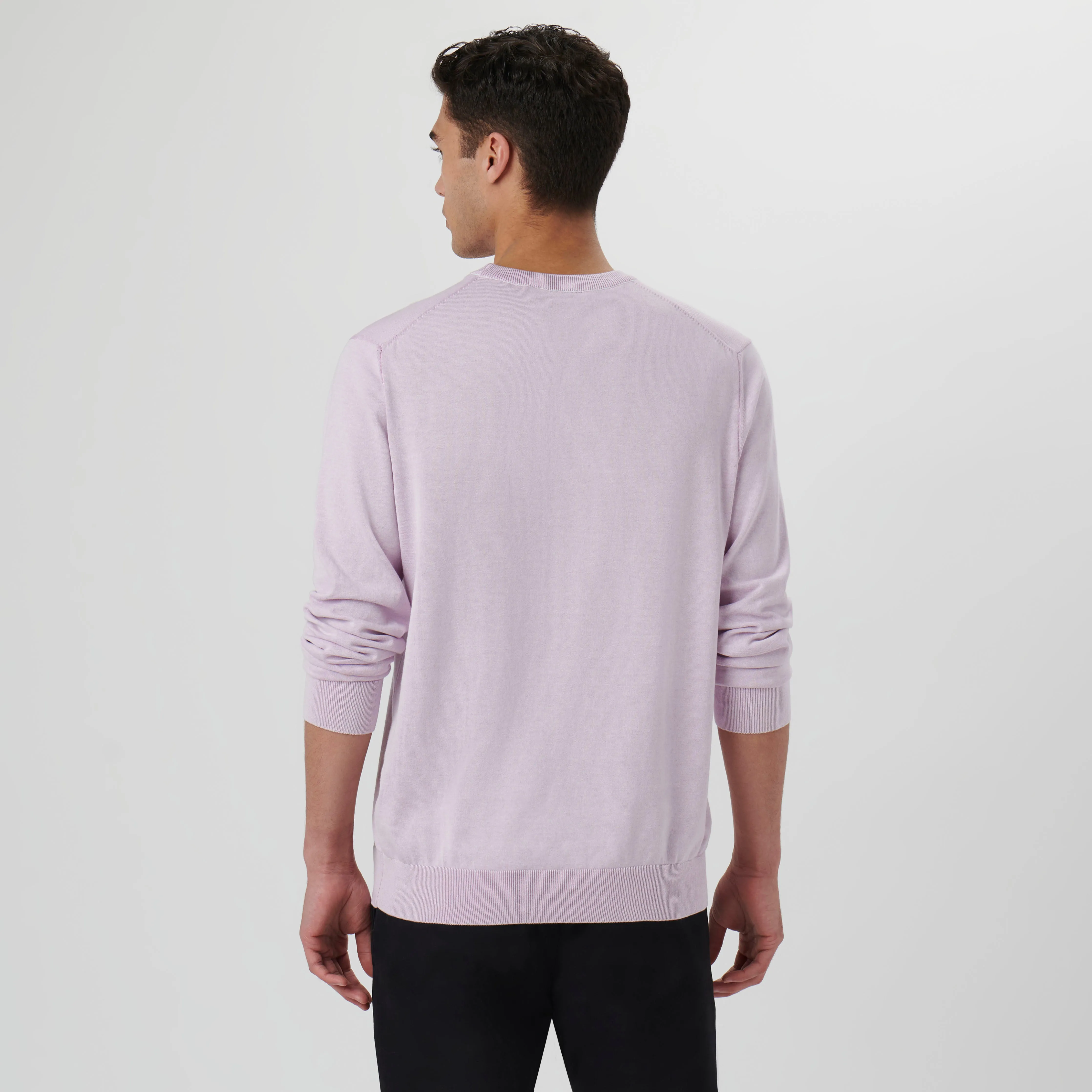 Melange Crew Neck Sweater sold by Bugatchi product image thumbnail 4
