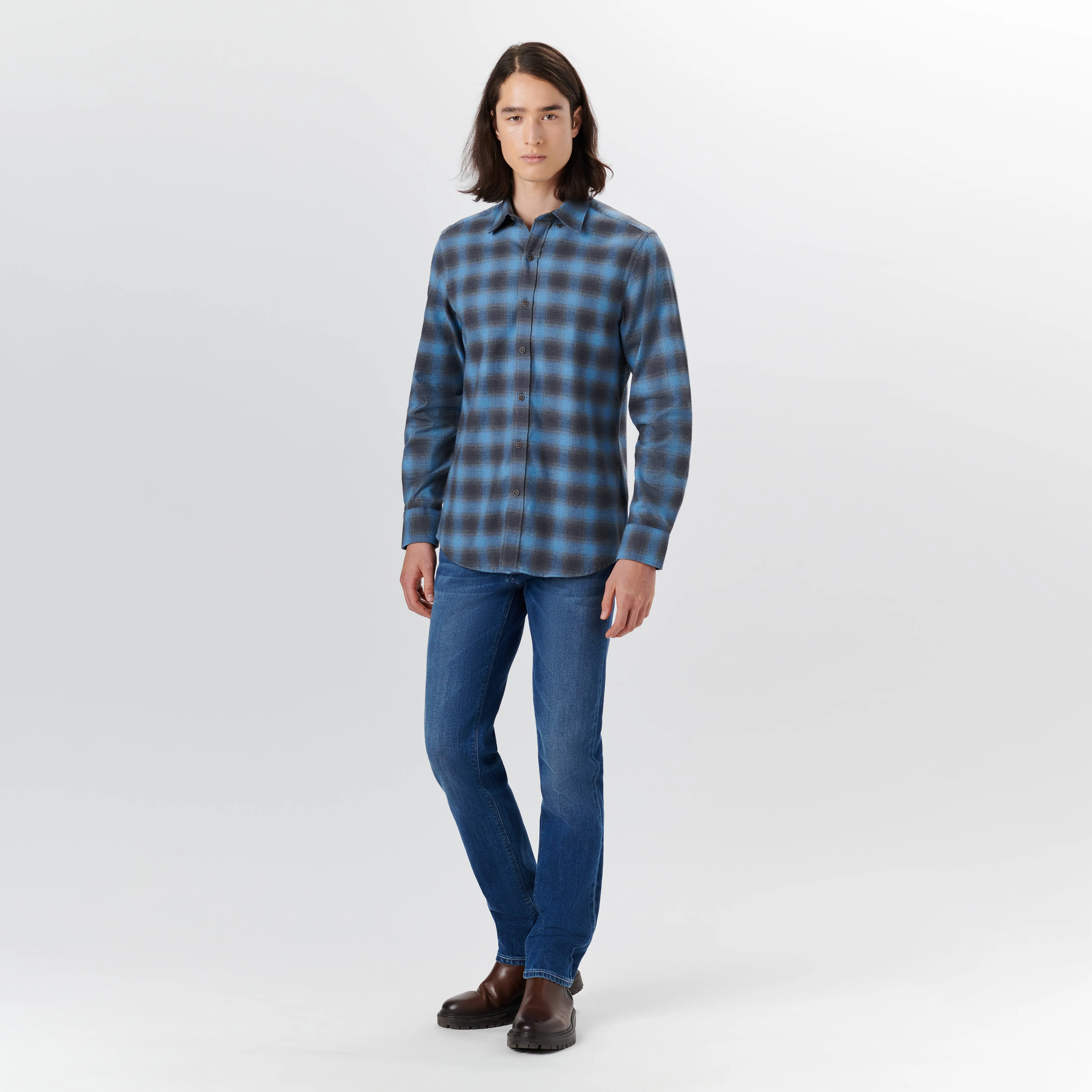 JULIAN Checkered Shirt sold by Bugatchi product image thumbnail 5