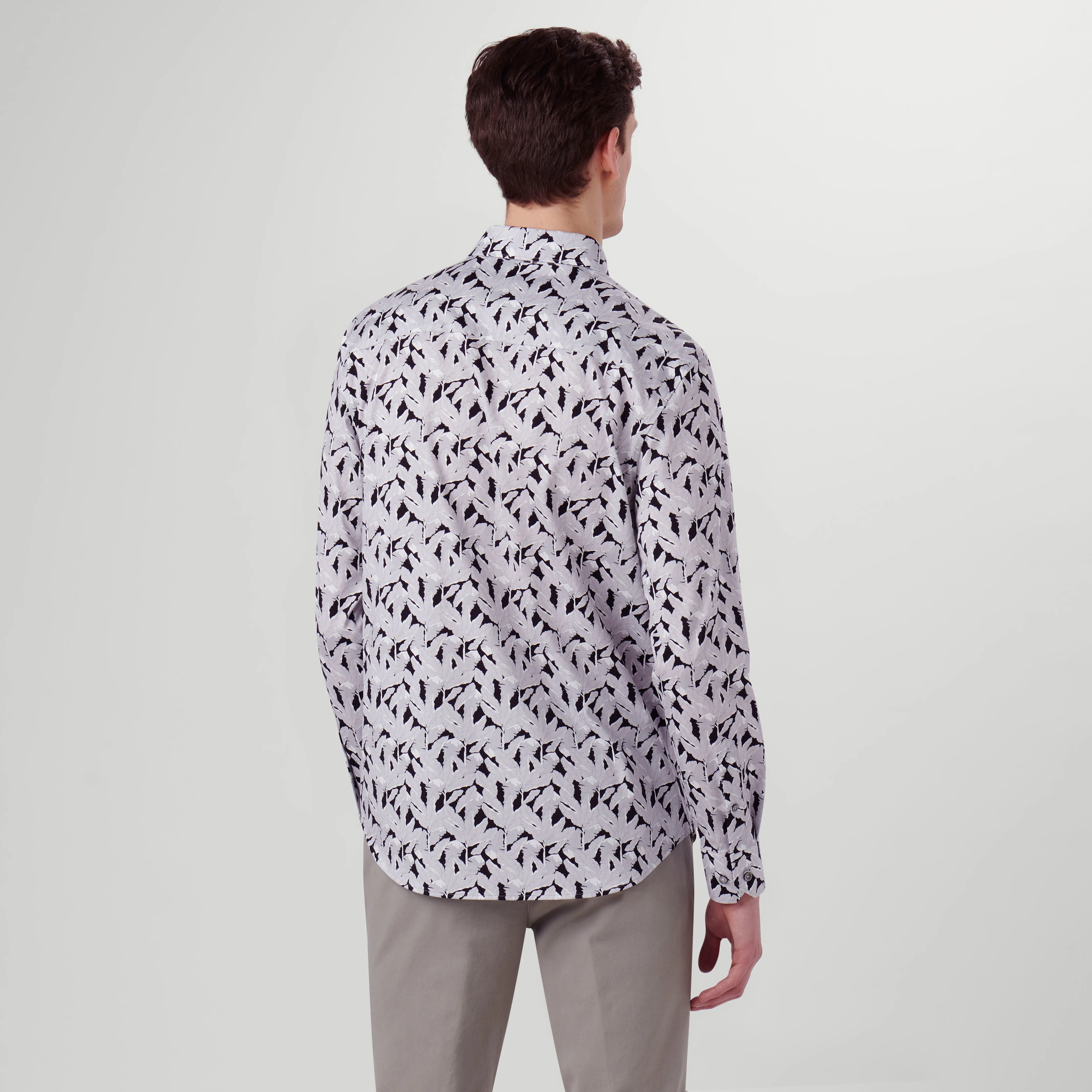 James Leaf Print OoohCotton Shirt sold by Bugatchi product image thumbnail 4