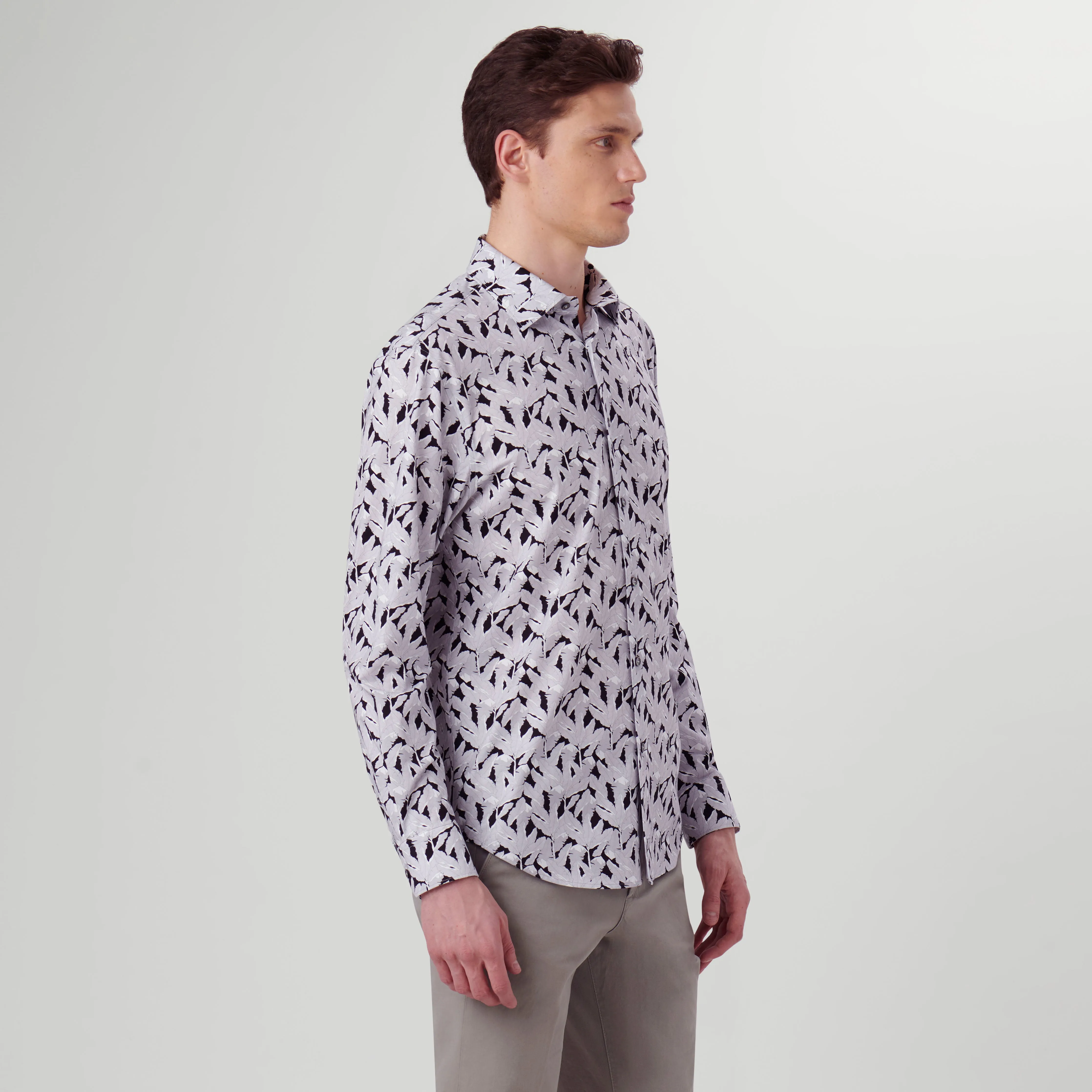 James Leaf Print OoohCotton Shirt sold by Bugatchi product image thumbnail 3