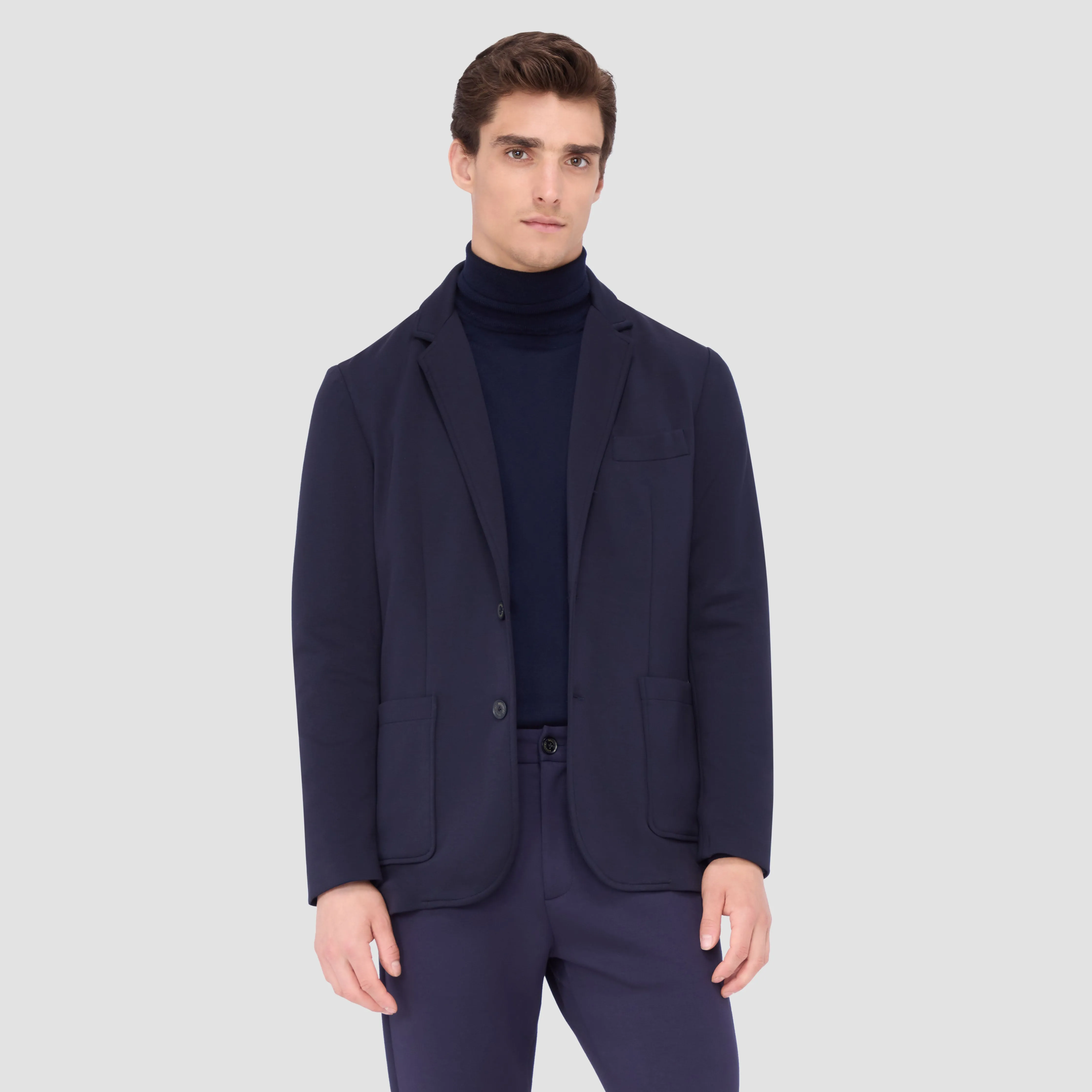 Soft Touch Two Button Knit Blazer sold by Bugatchi product image thumbnail 2