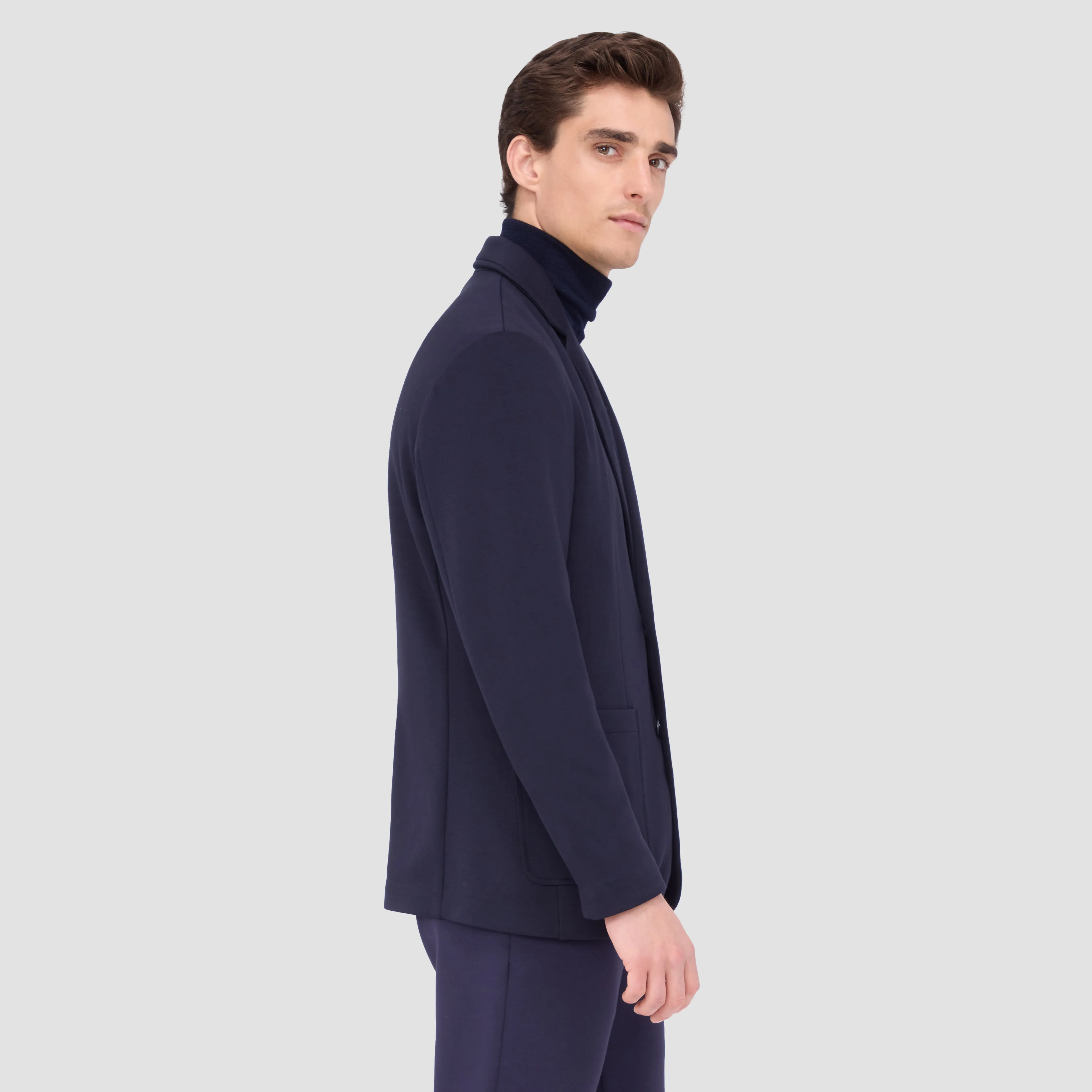 Soft Touch Two Button Knit Blazer sold by Bugatchi product image thumbnail 3