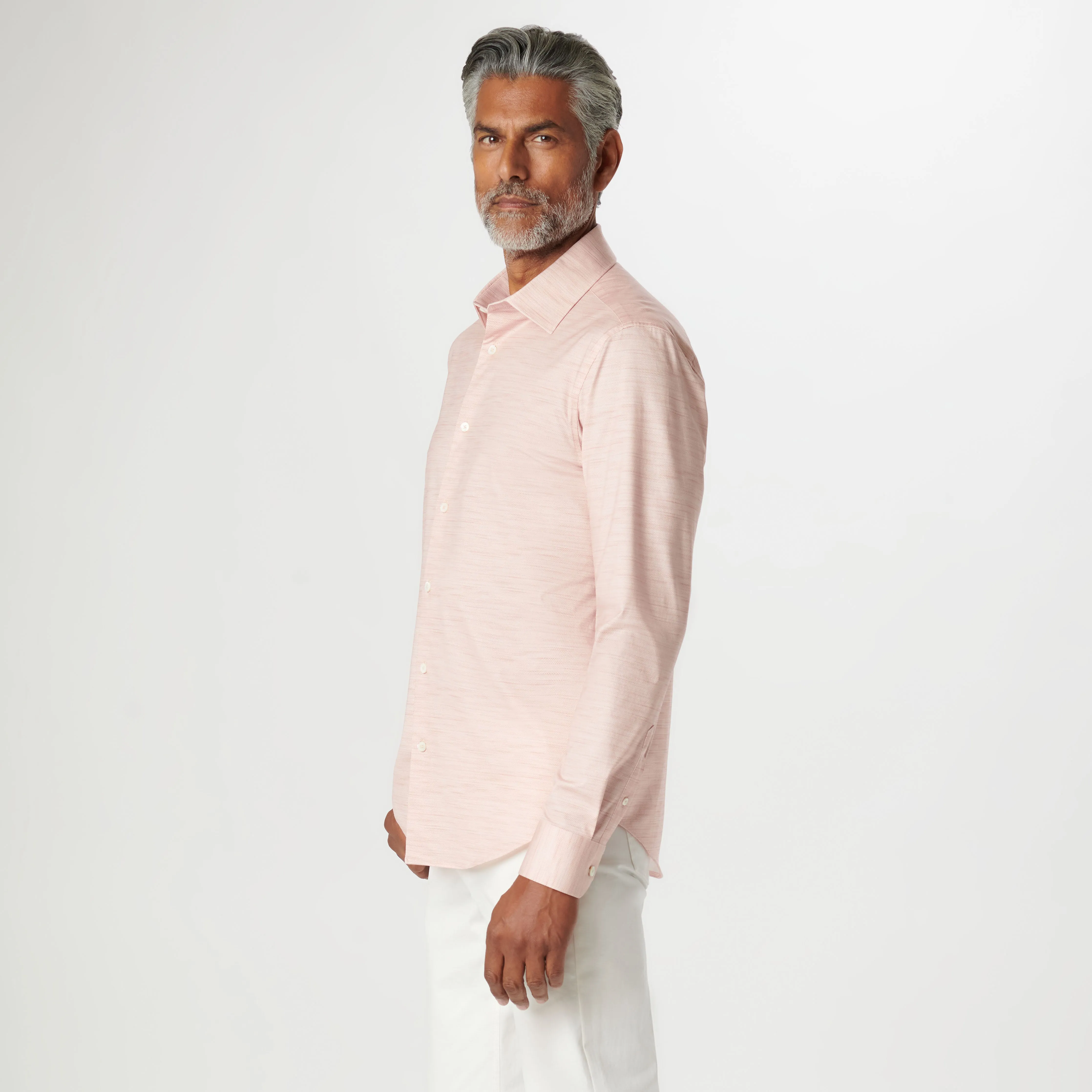 James Stitch Print OoohCotton Shirt sold by Bugatchi product image thumbnail 3