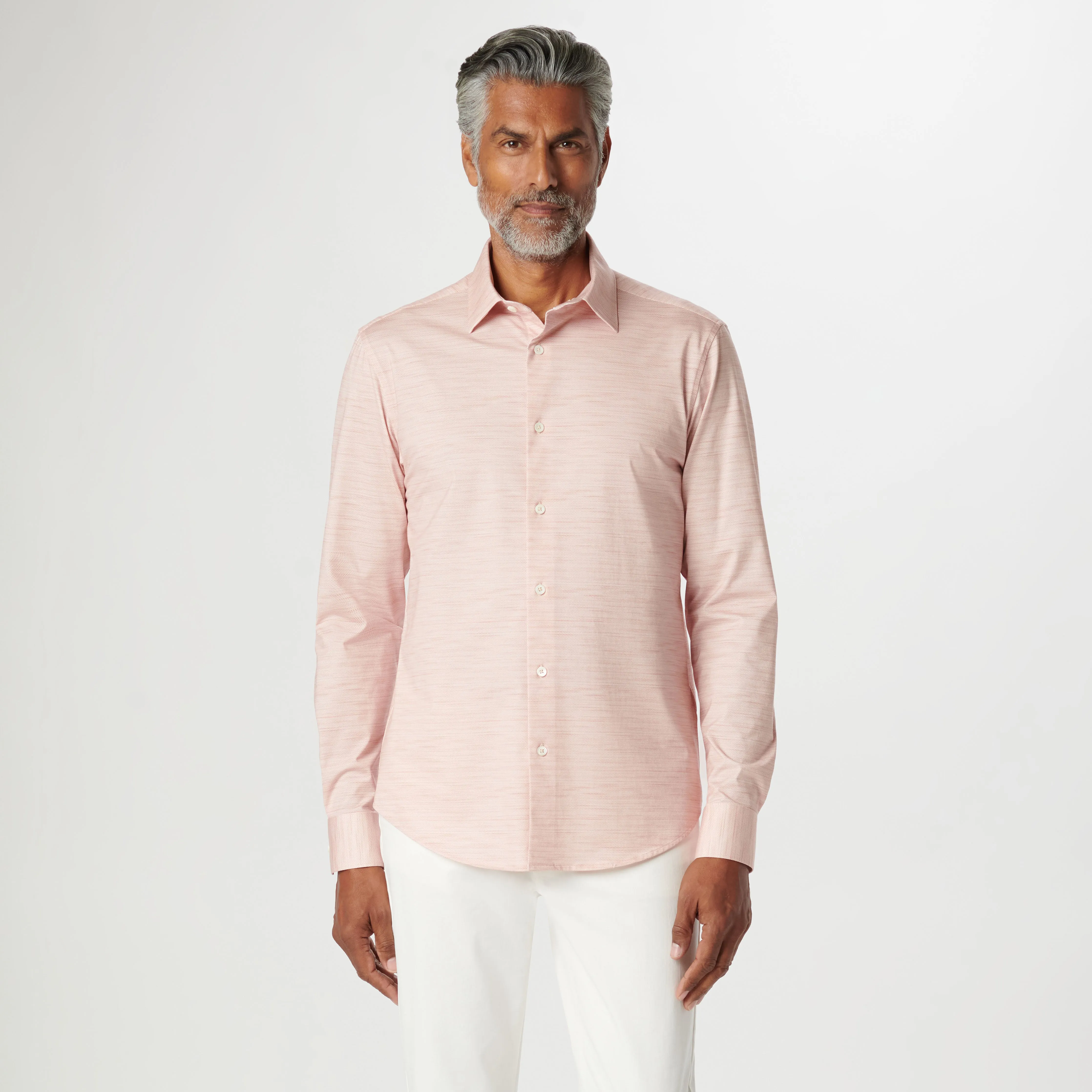 James Stitch Print OoohCotton Shirt sold by Bugatchi product image thumbnail 2