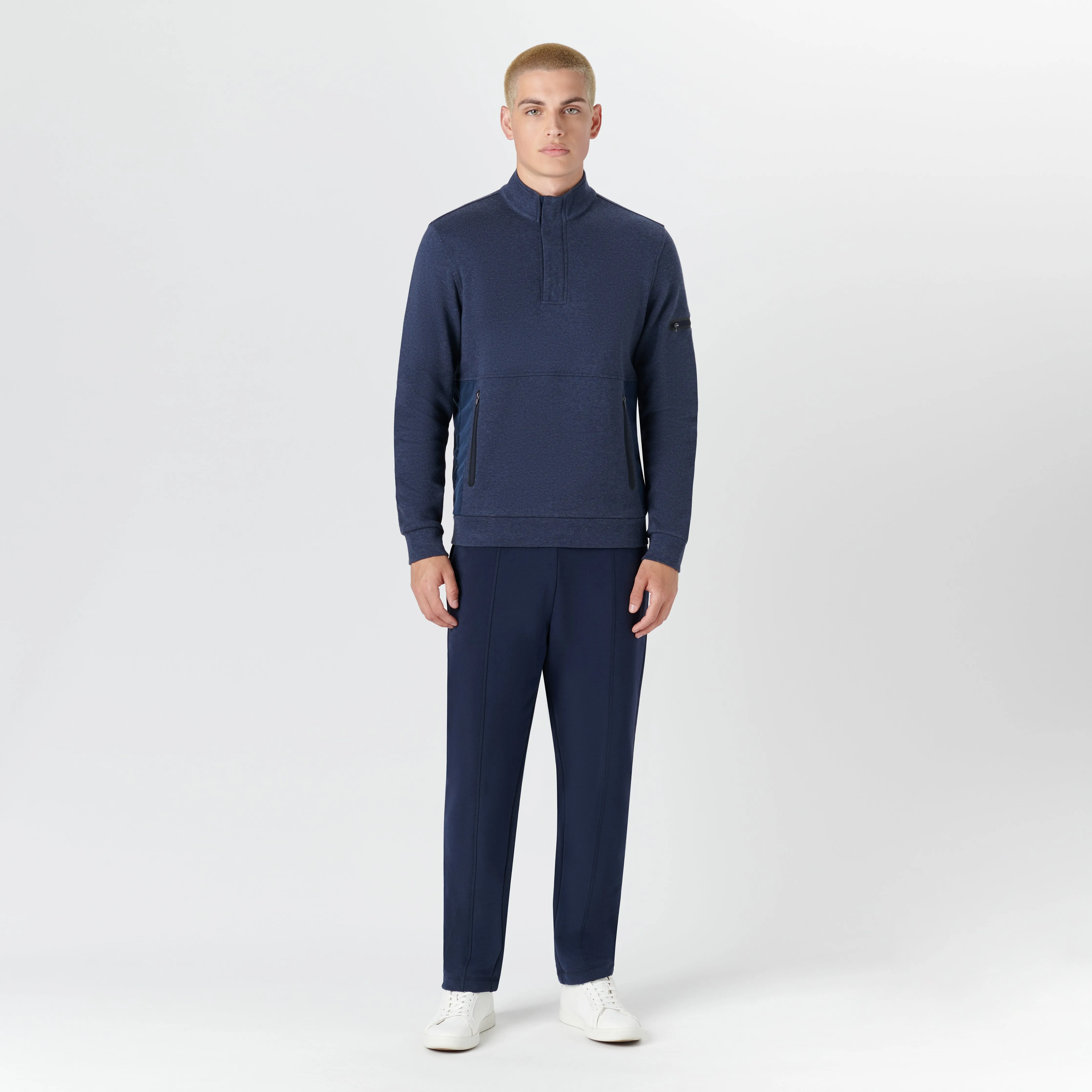 Long Sleeve Quarter Zip Pullover sold by Bugatchi product image thumbnail 5