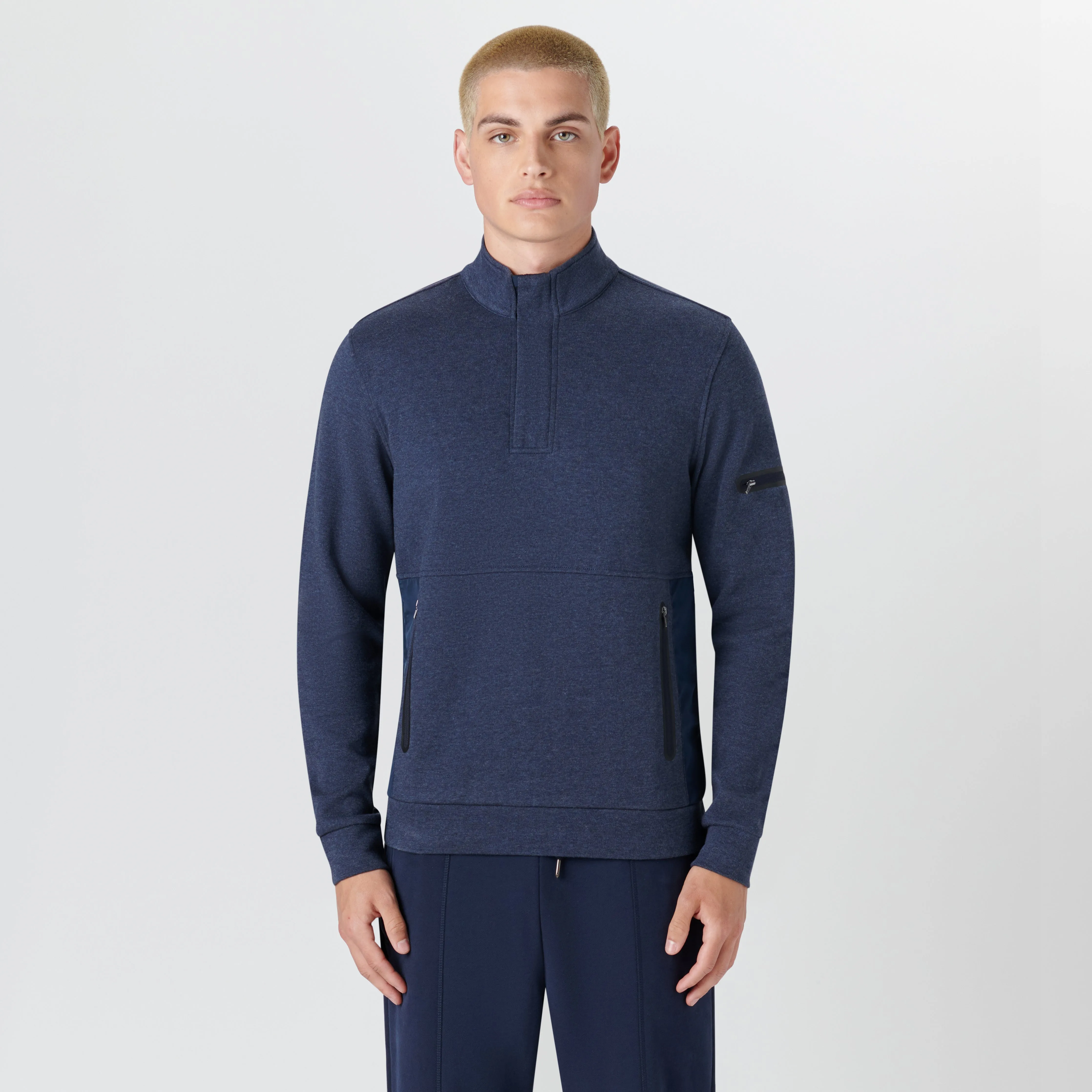 Long Sleeve Quarter Zip Pullover sold by Bugatchi product image thumbnail 2