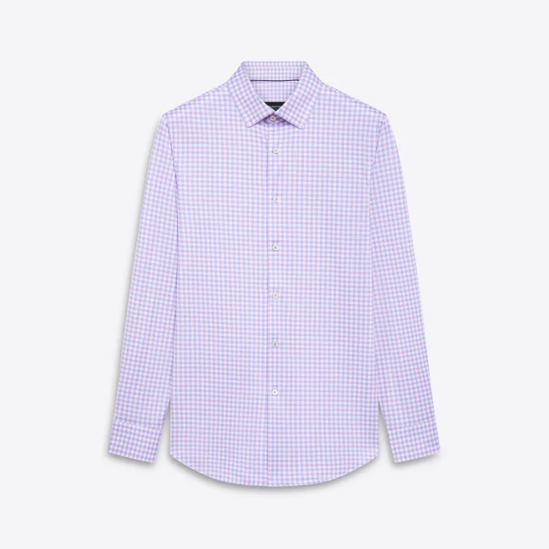 JAMES Gingham Check OoohCotton Twill Shirt sold by Bugatchi