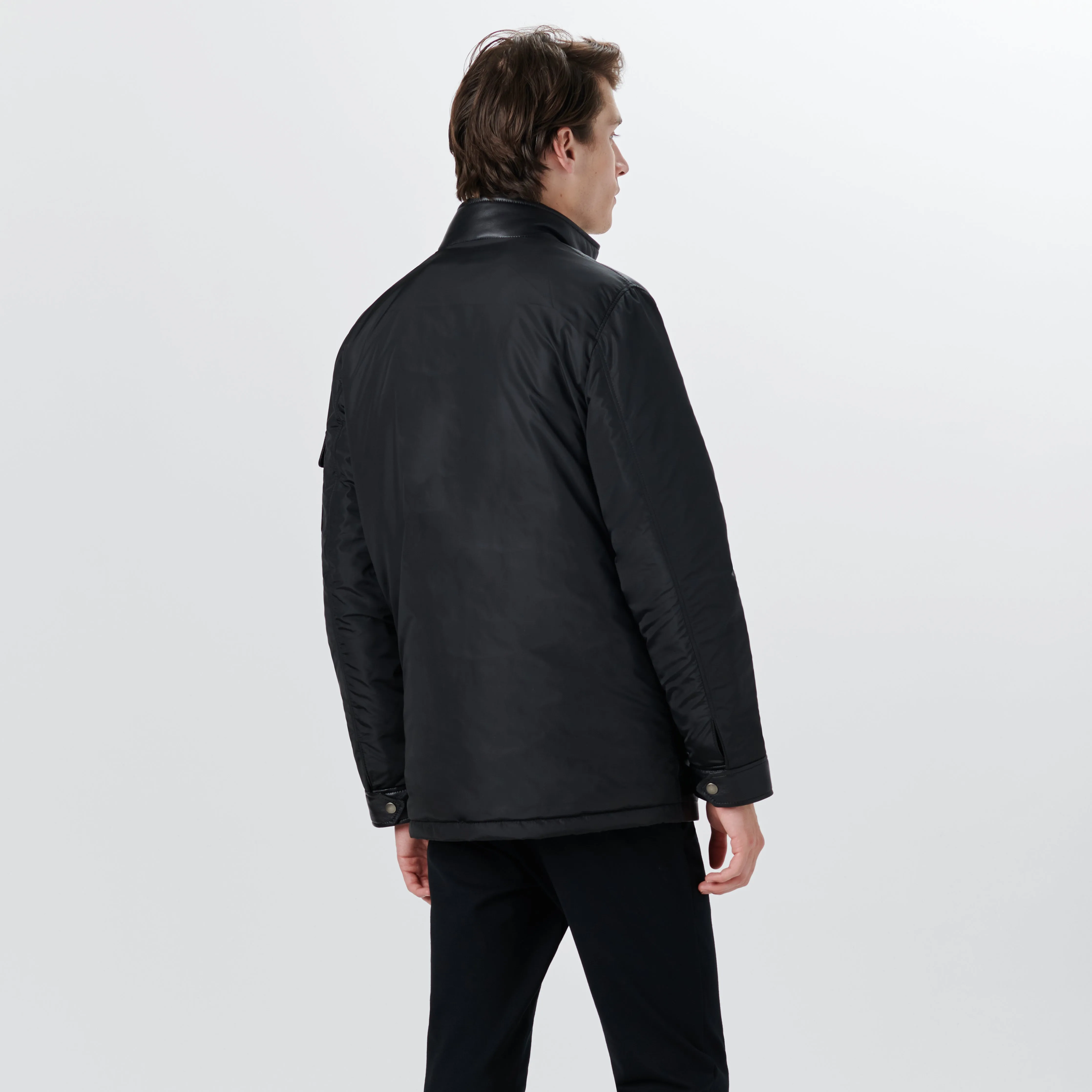 Leather Jacket with Removable Bib sold by Bugatchi product image thumbnail 4