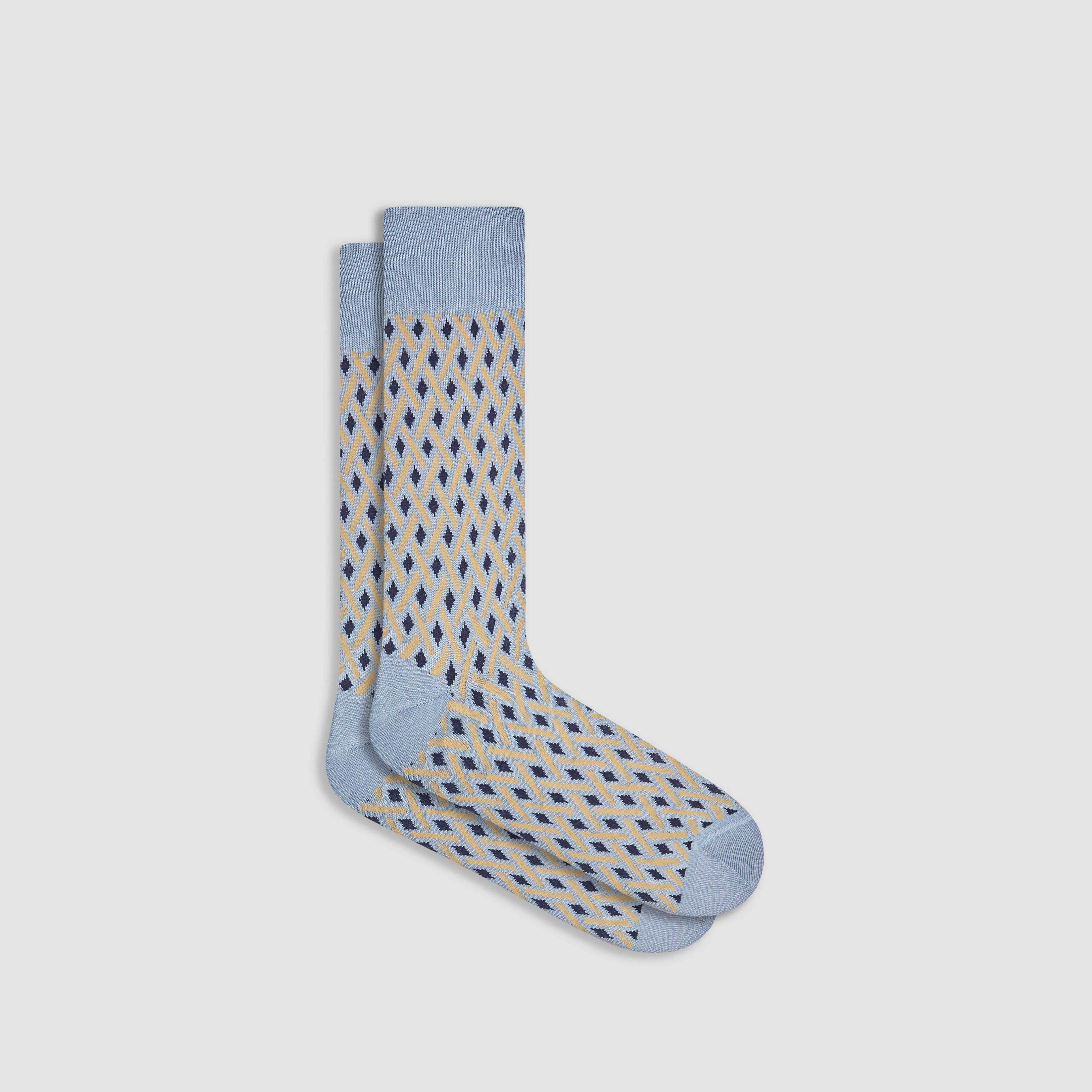Geometric Mid-Calf Socks sold by Bugatchi
