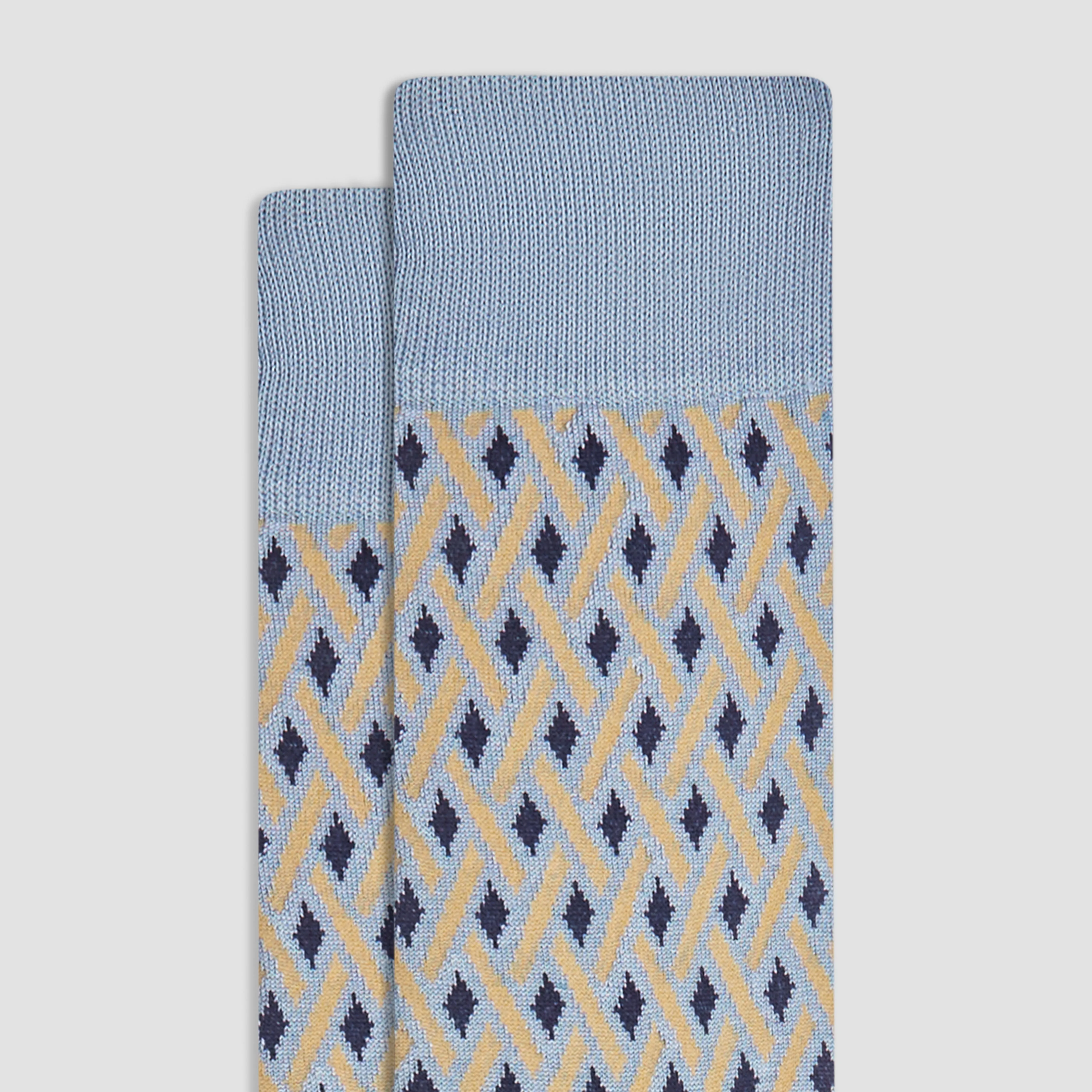Geometric Mid-Calf Socks sold by Bugatchi product image thumbnail 2