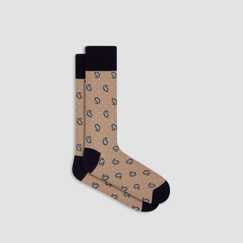 Paisley Mid-Calf Socks sold by Bugatchi