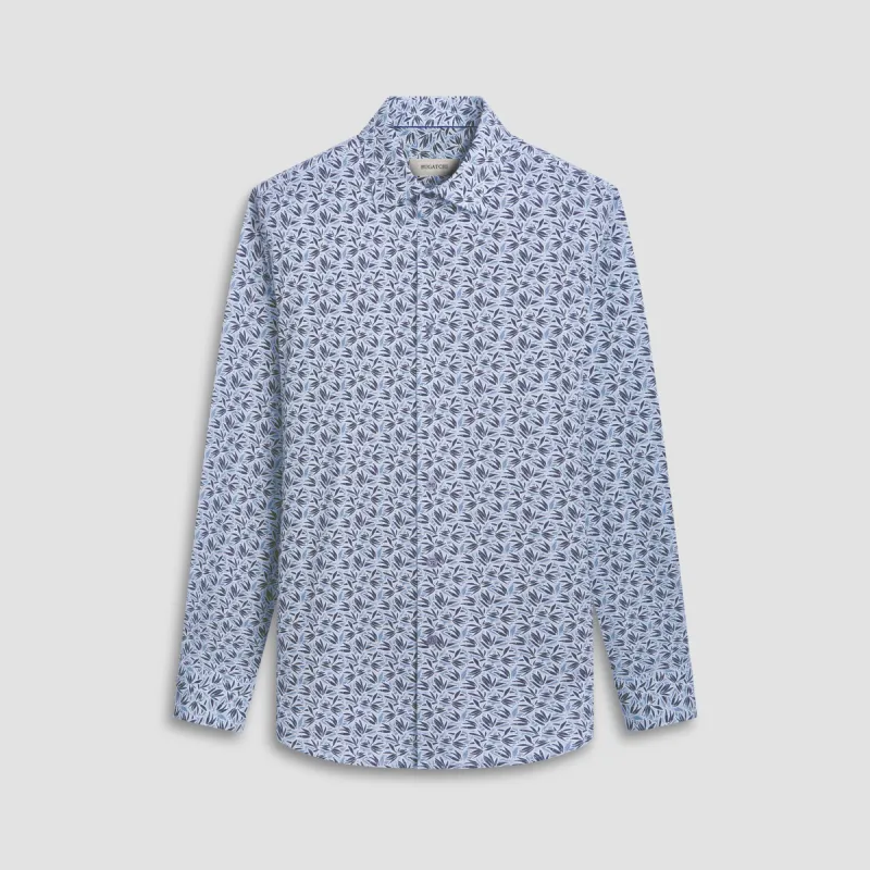 James Leaf Print OoohCotton Shirt sold by Bugatchi