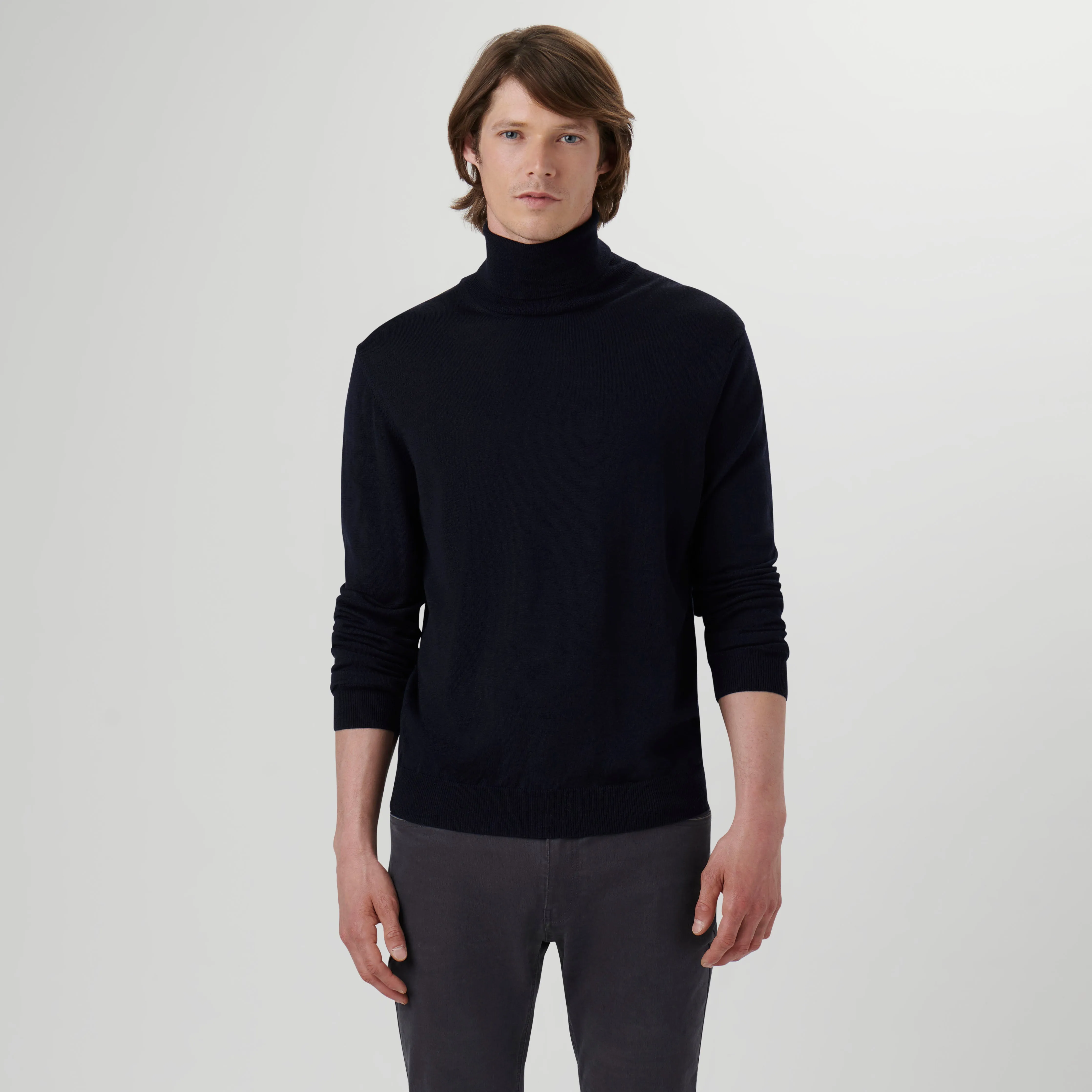 Super Merino Solid Turtleneck Sweater sold by Bugatchi product image thumbnail 2
