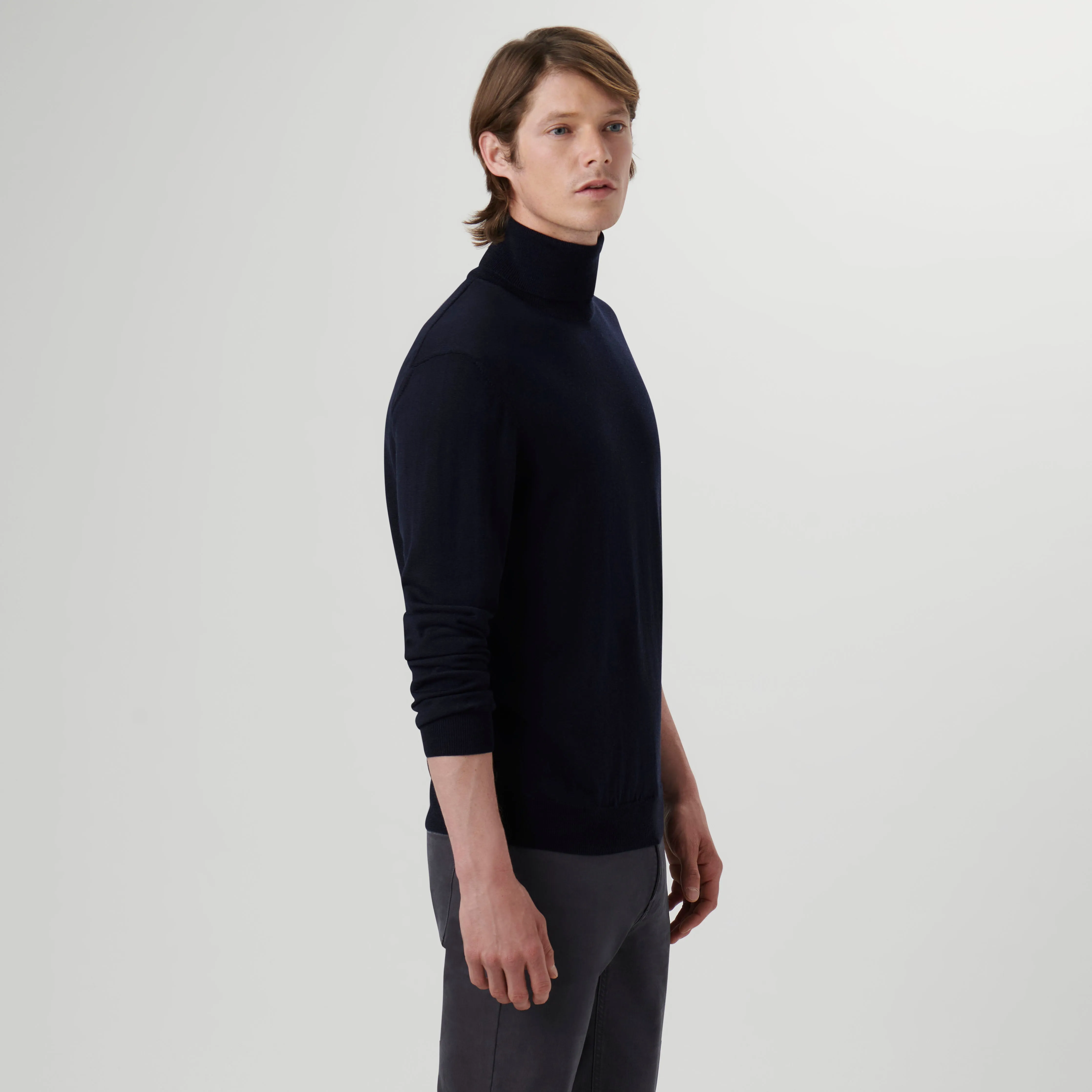 Super Merino Solid Turtleneck Sweater sold by Bugatchi product image thumbnail 3