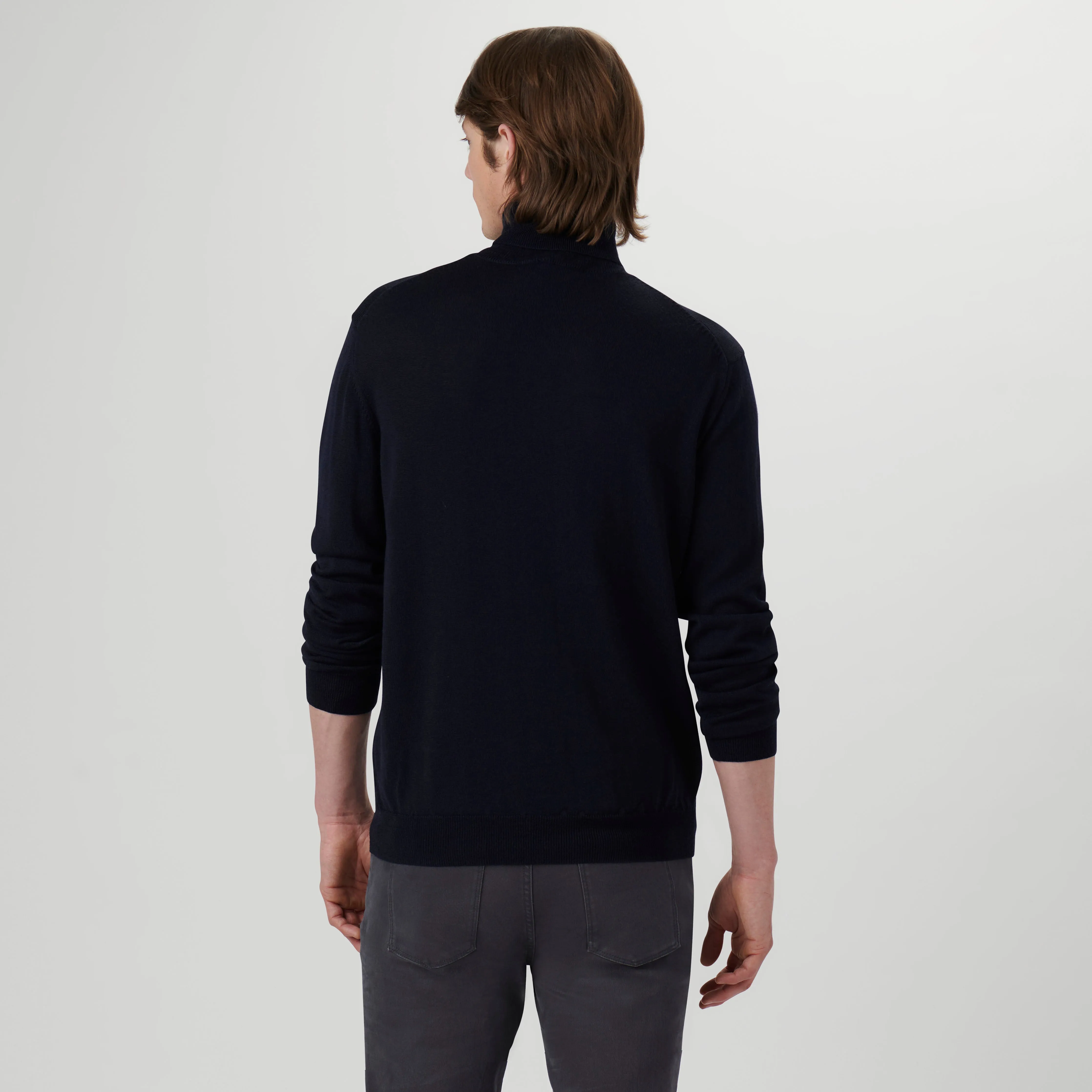 Super Merino Solid Turtleneck Sweater sold by Bugatchi product image thumbnail 4