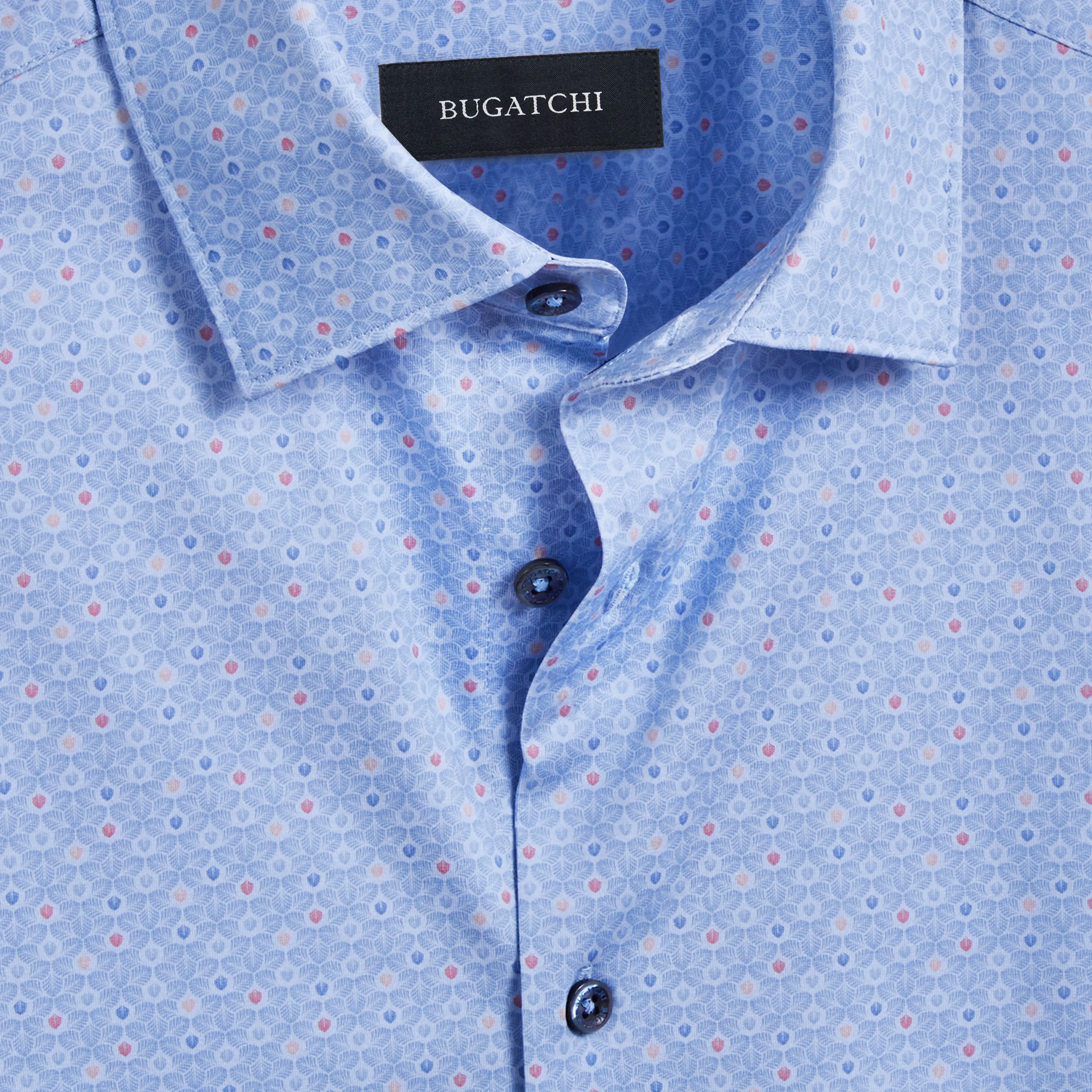 Miles Abstract Floral OoohCotton Short Sleeve Shirt sold by Bugatchi product image thumbnail 2
