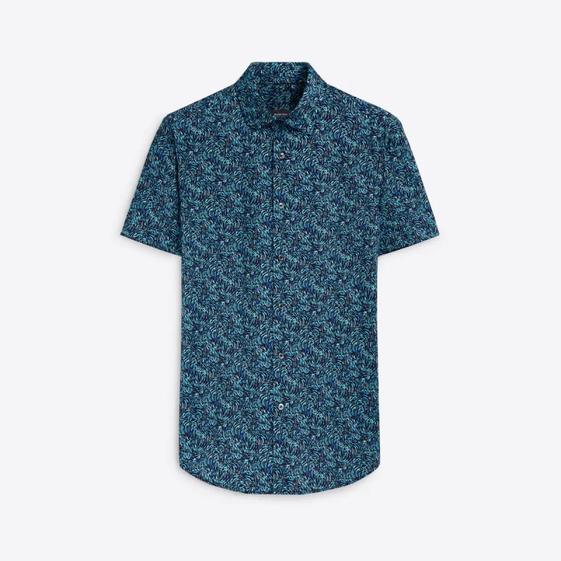 MILES Abstract Print OoohCotton Short Sleeve Shirt sold by Bugatchi