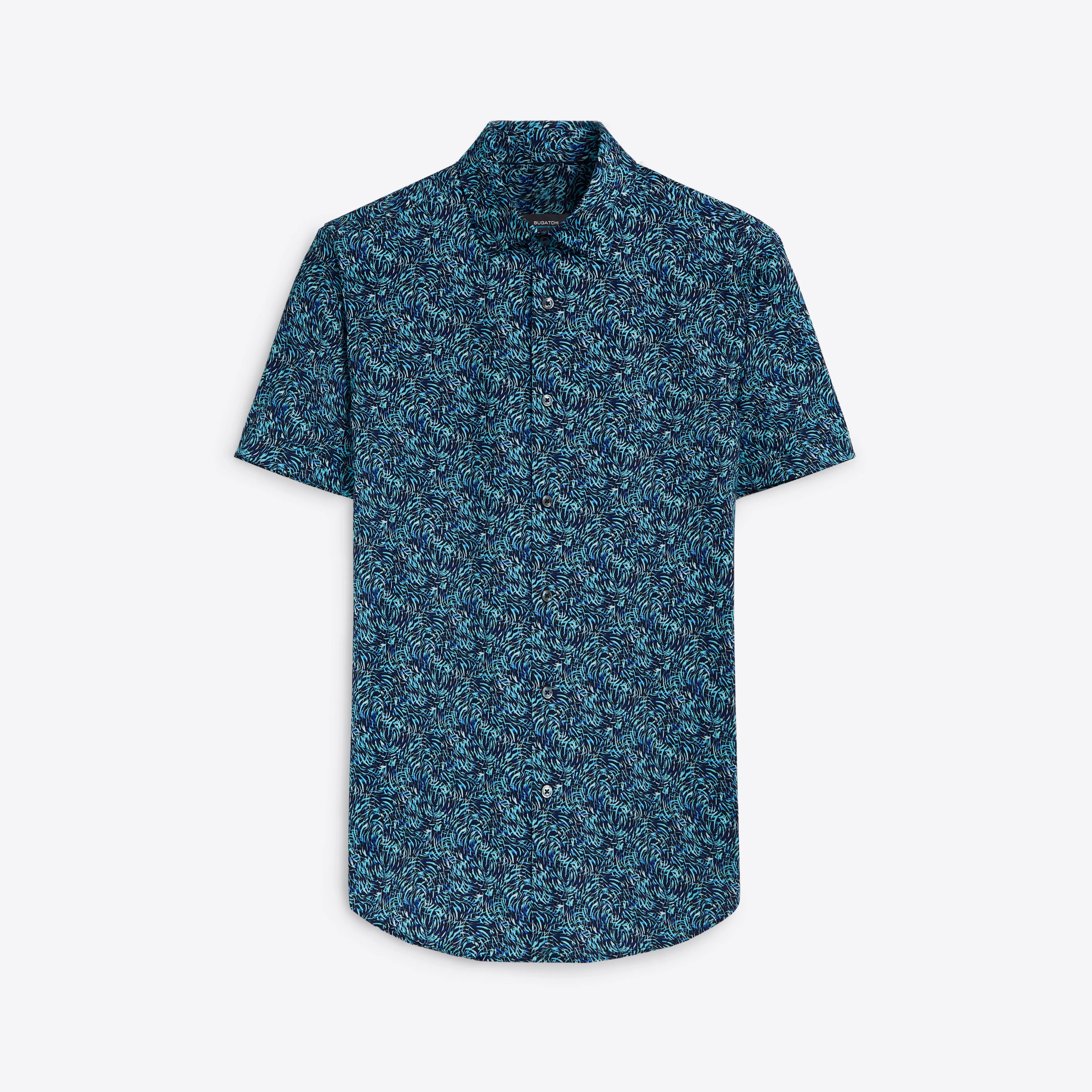 MILES Abstract Print OoohCotton Short Sleeve Shirt sold by Bugatchi
