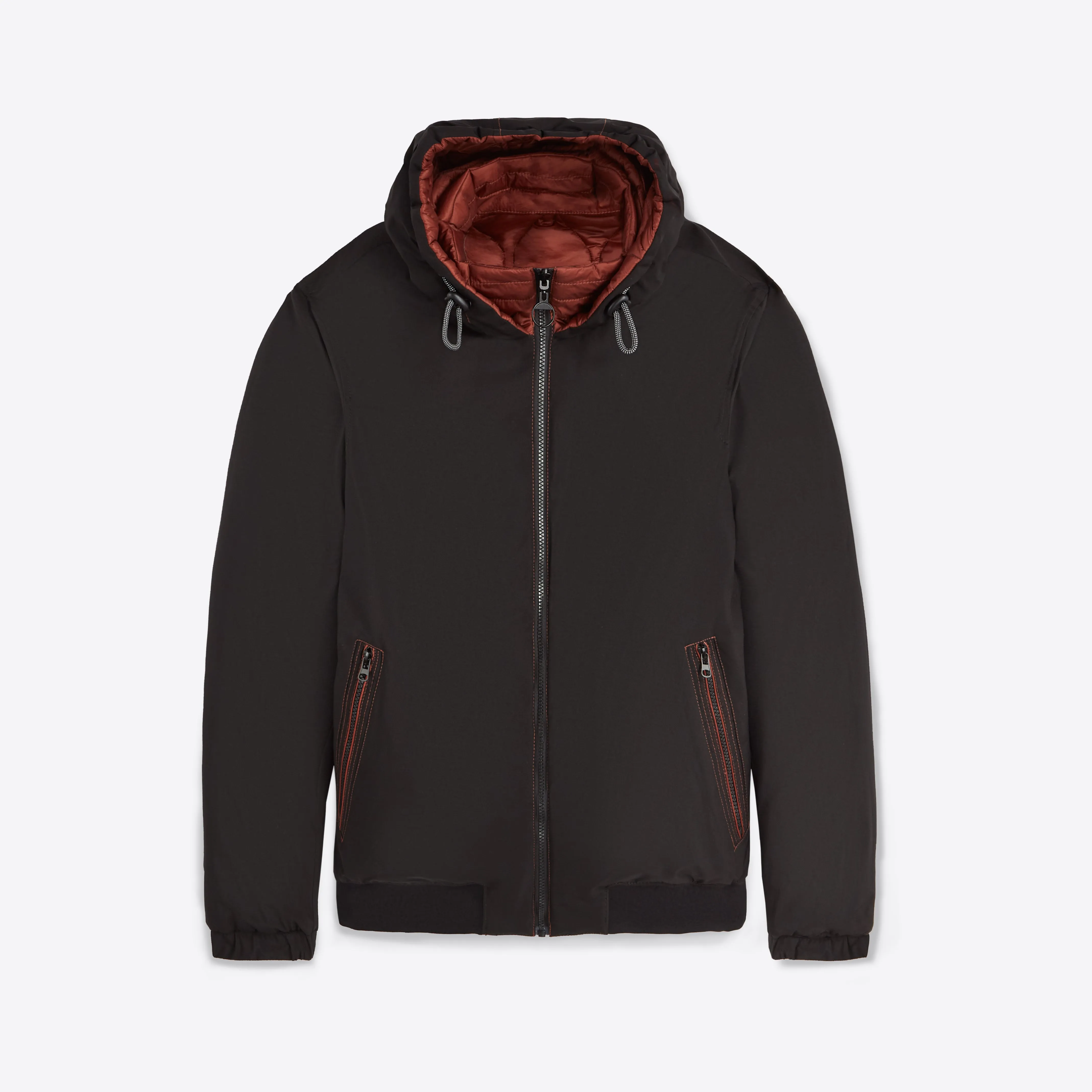 Reversible Bomber Jacket with Hood sold by Bugatchi product image thumbnail 2