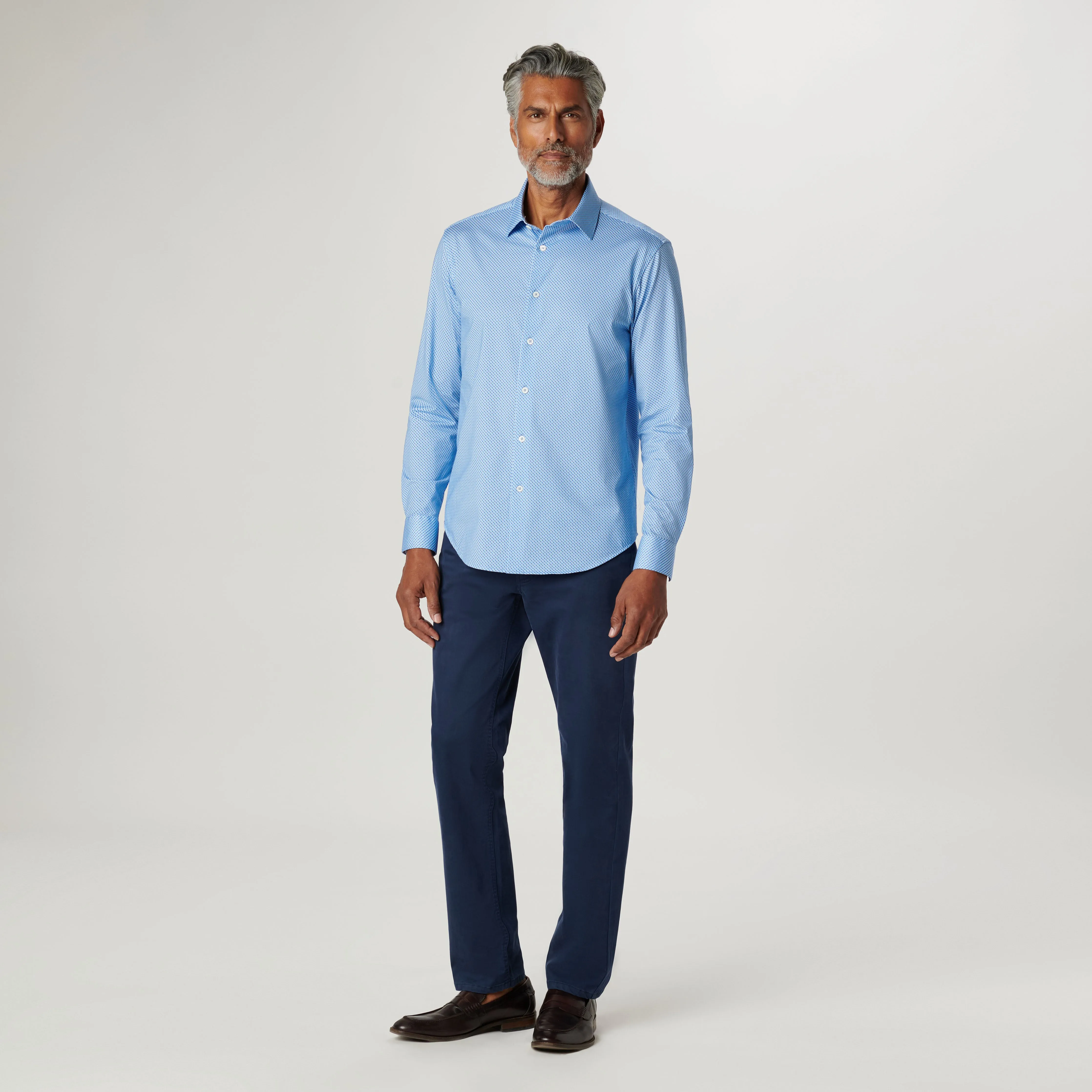 James Geometric OoohCotton Shirt sold by Bugatchi product image thumbnail 5