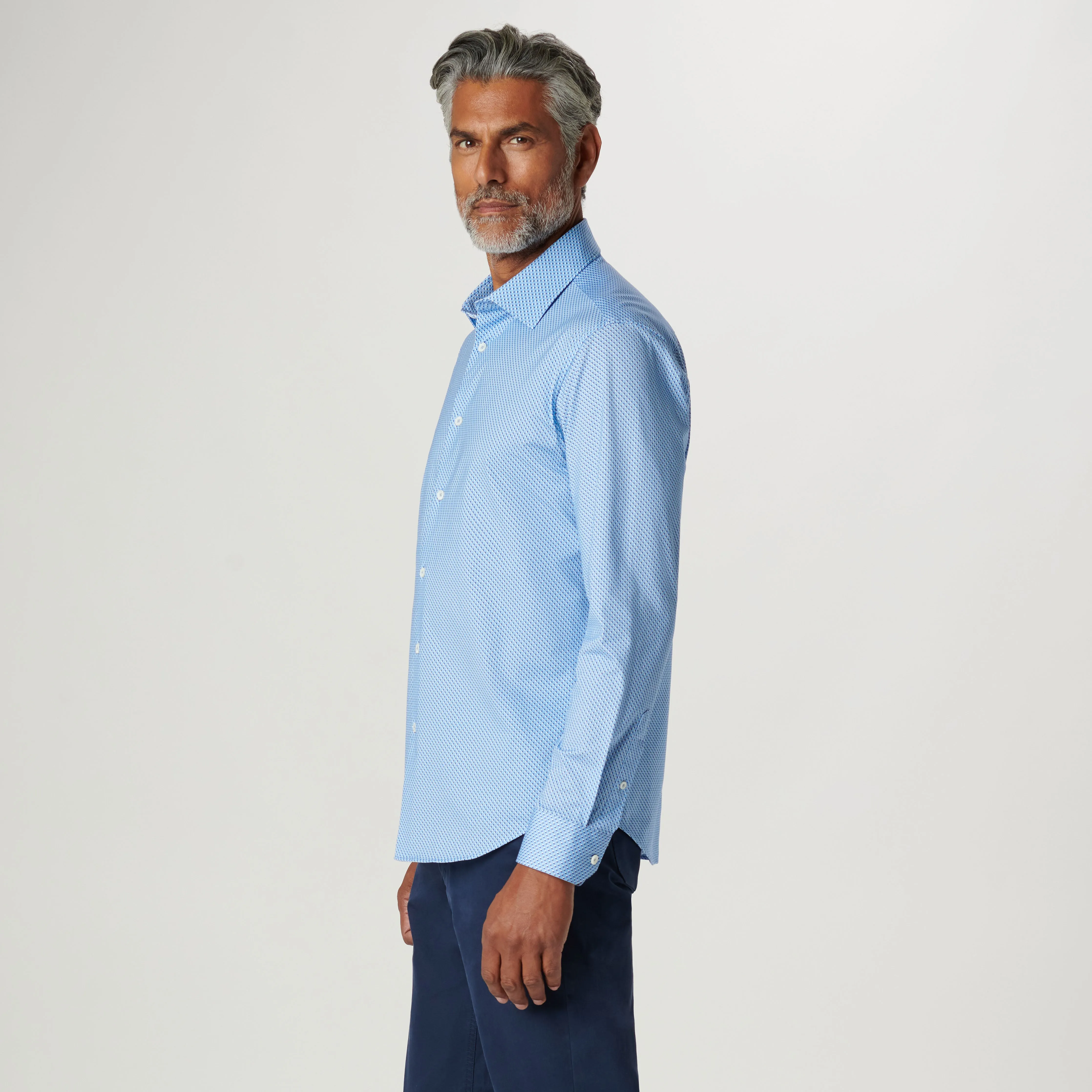 James Geometric OoohCotton Shirt sold by Bugatchi product image thumbnail 3