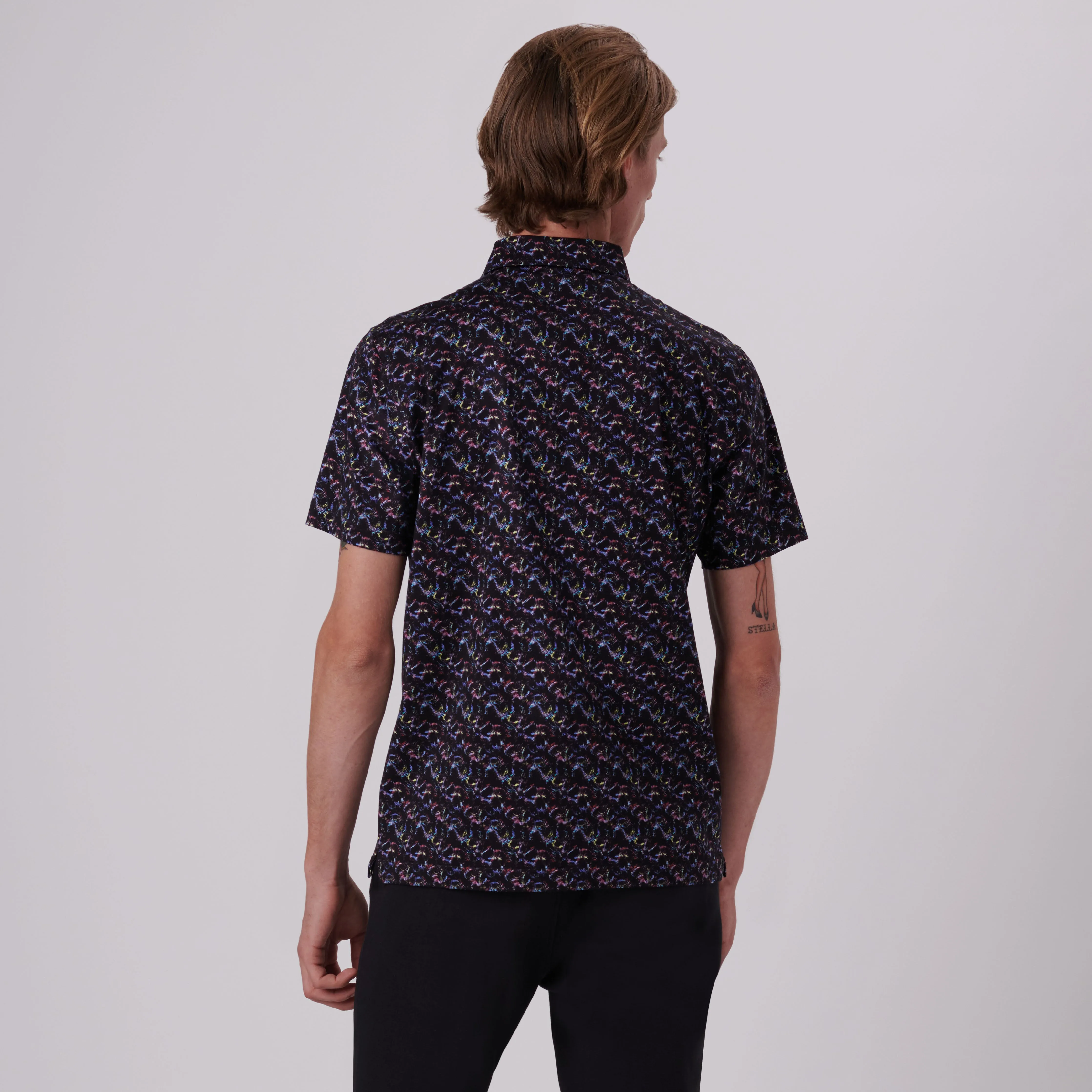 Victor Abstract Print OoohCotton Polo sold by Bugatchi product image thumbnail 4