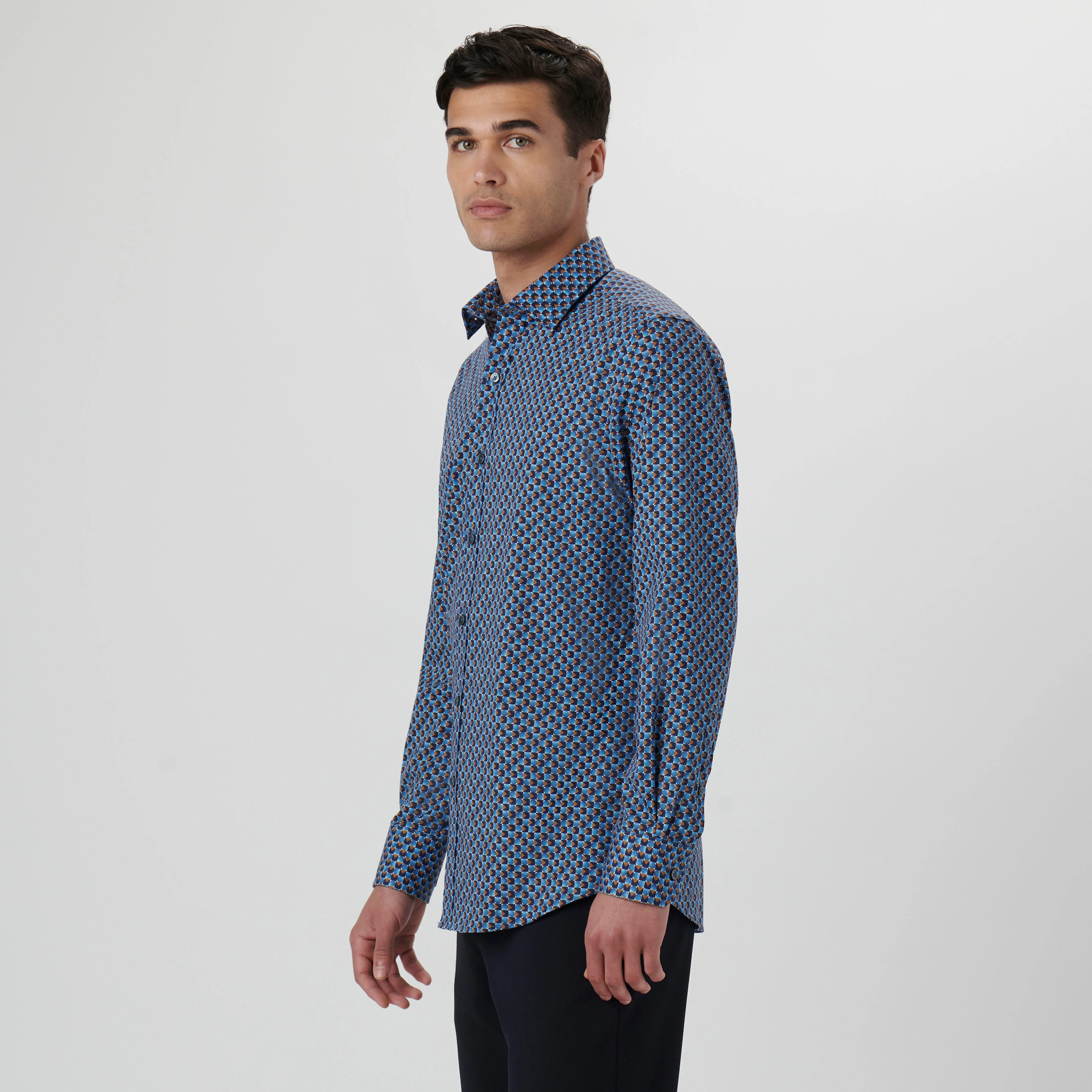 Julian Geometric Shirt sold by Bugatchi product image thumbnail 3