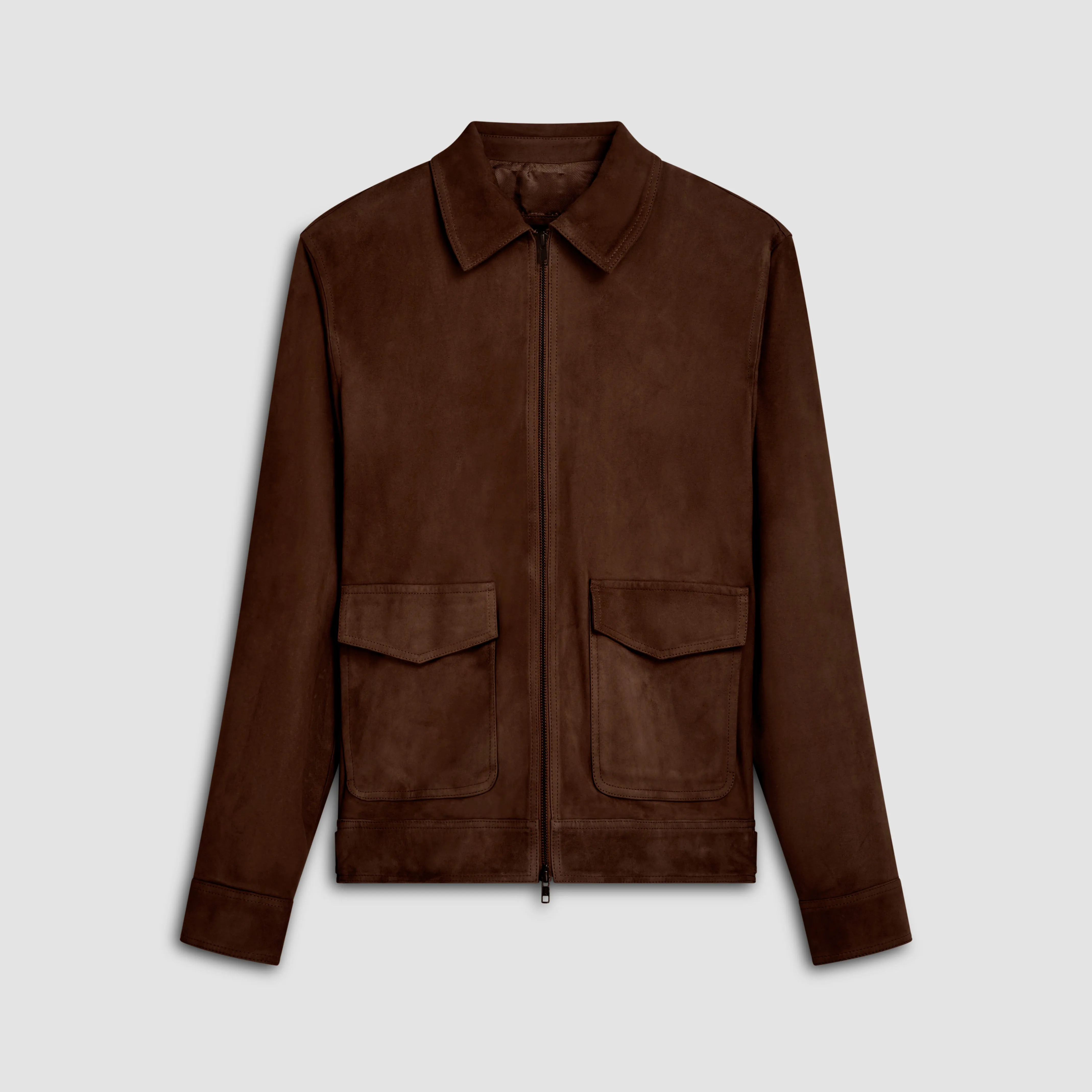 Suede Bomber Jacket sold by Bugatchi